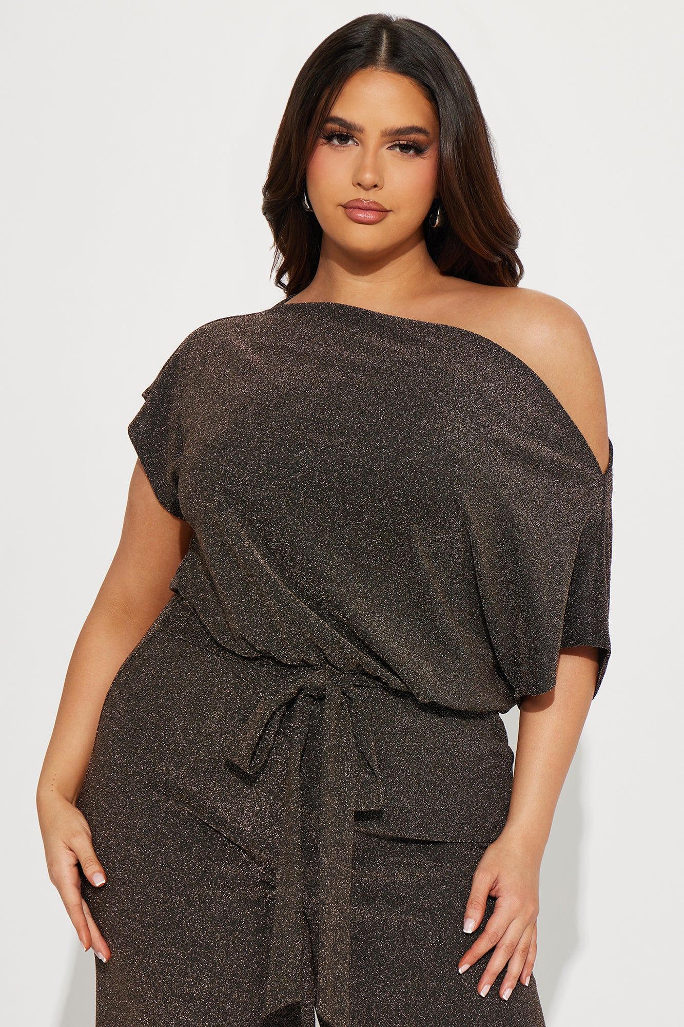 Link Up Metallic Jumpsuit - Bronze sold by Fashion Nova product image thumbnail 5