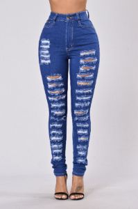 Stand Out In The Crowd Jeans - Royal Blue sold by Fashion Nova