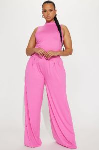 Endless Moment Pant Set - Pink sold by Fashion Nova