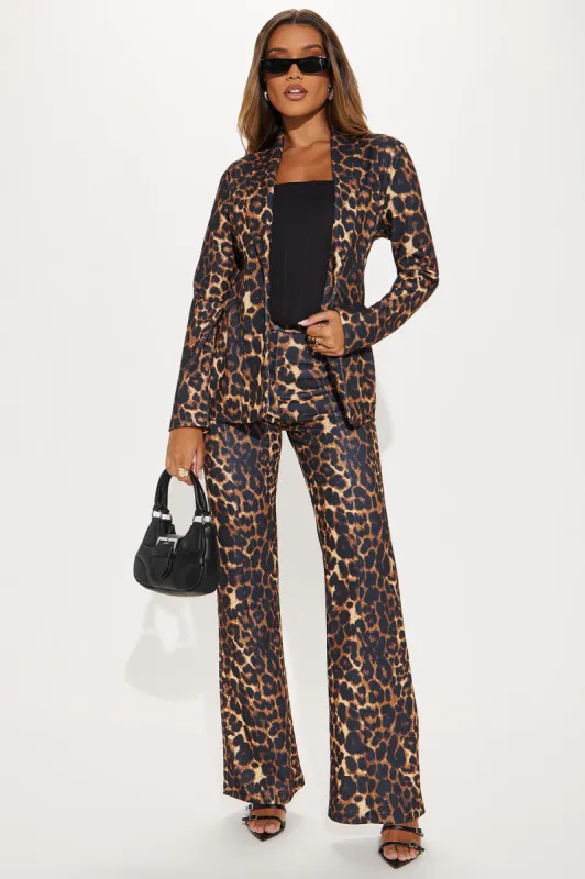 Boss Wife Leopard Pant Set - Leopard sold by Fashion Nova