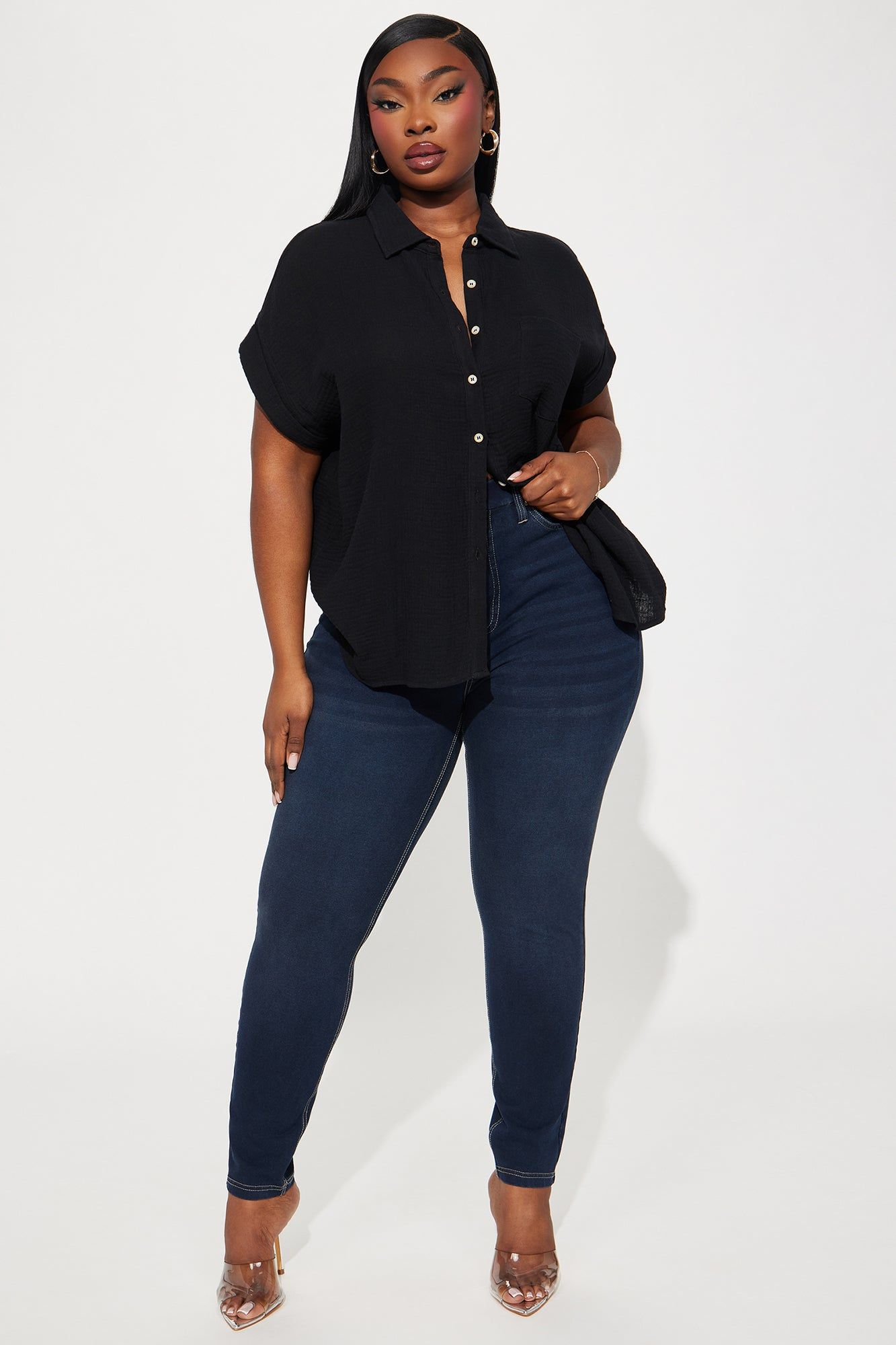 Polly Shirt - Black sold by Fashion Nova product image thumbnail 5