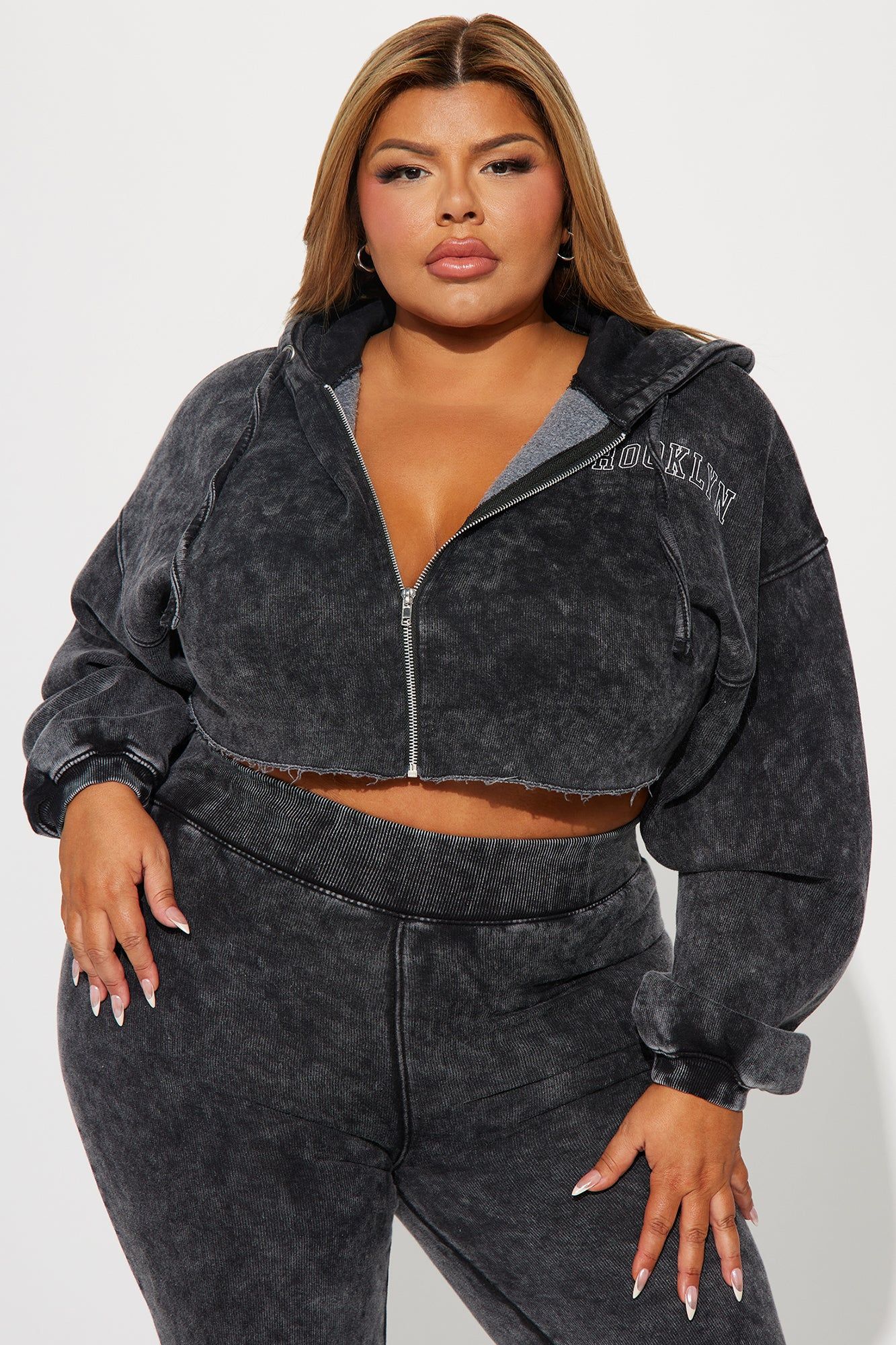 Brooklyn City Washed Hoodie - Black Wash sold by Fashion Nova product image thumbnail 5