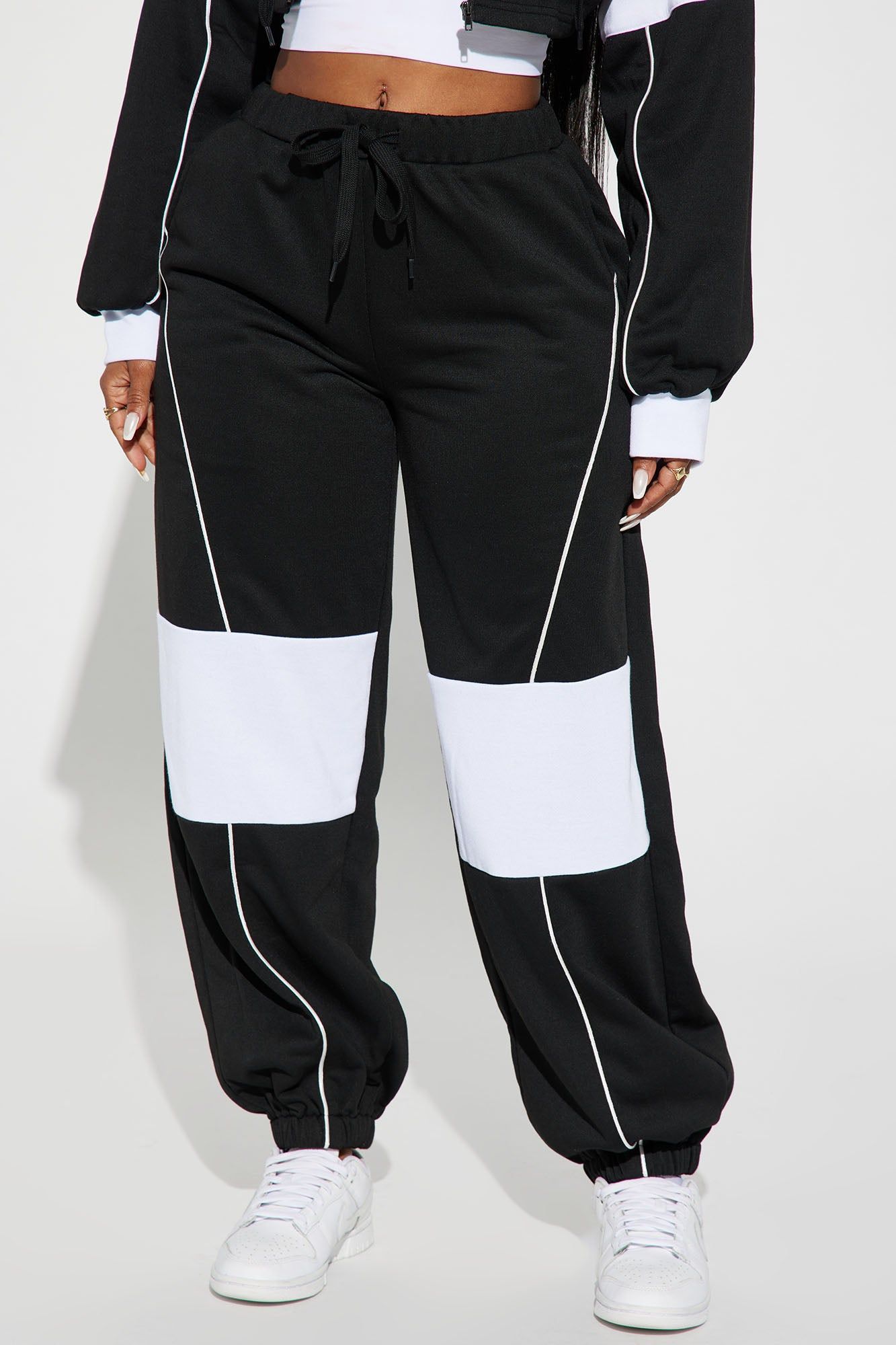 Sofia Color Block Lounge Jogger - Black/combo sold by Fashion Nova product image thumbnail 2