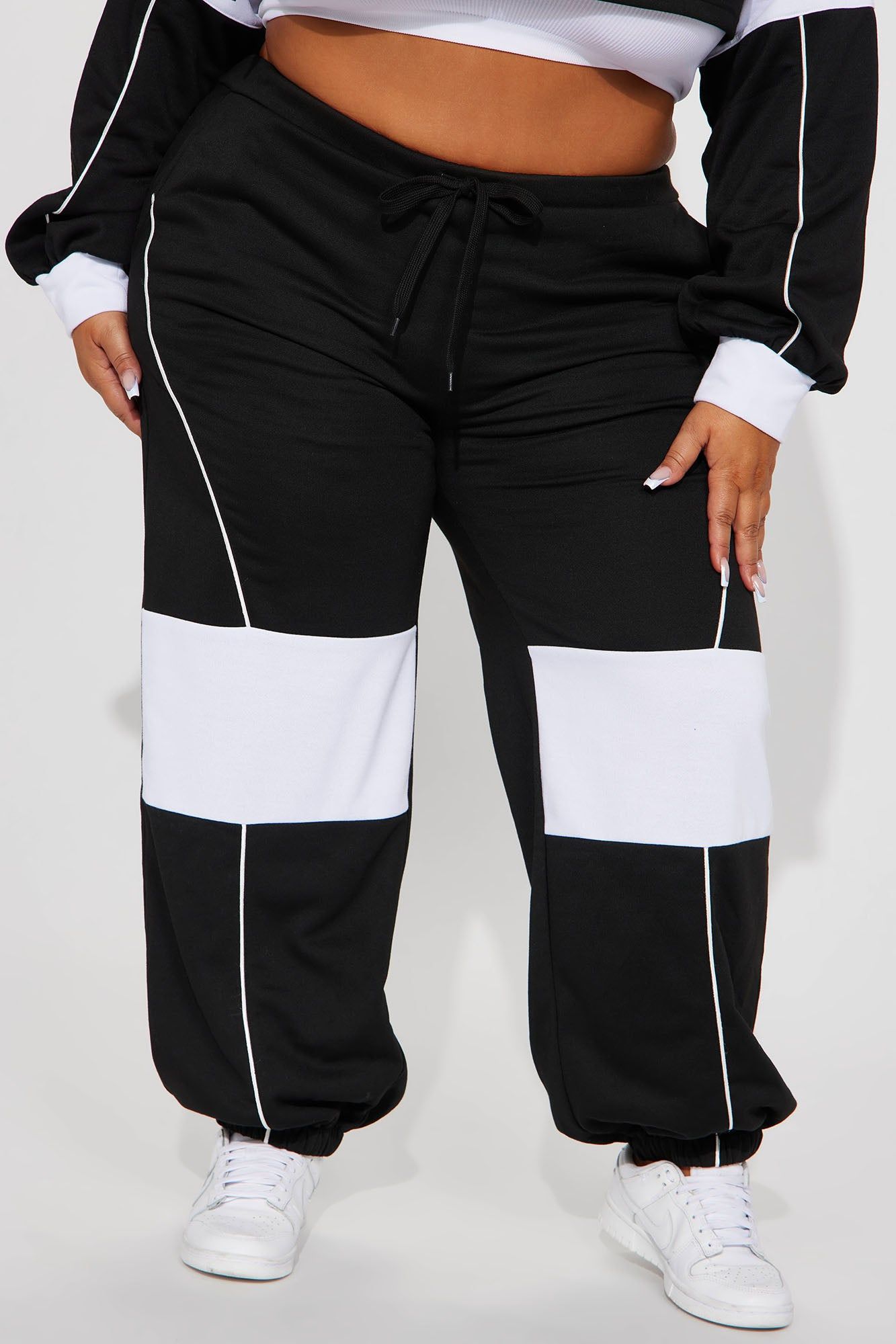 Sofia Color Block Lounge Jogger - Black/combo sold by Fashion Nova product image thumbnail 5