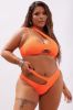 Brighter Under The Sun Bikini - Orange sold by Fashion Nova