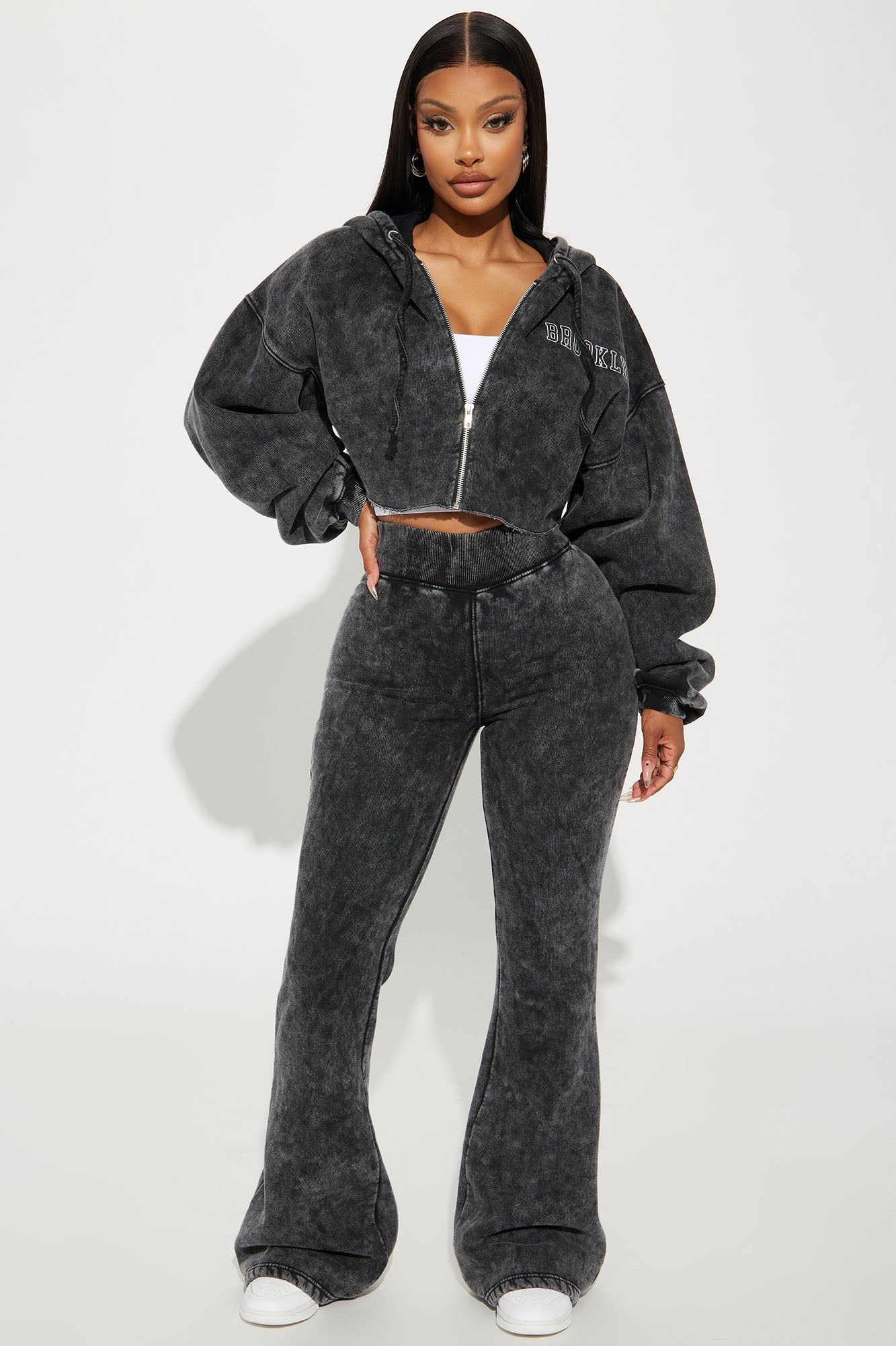 Brooklyn City Washed Hoodie - Black Wash sold by Fashion Nova product image thumbnail 2