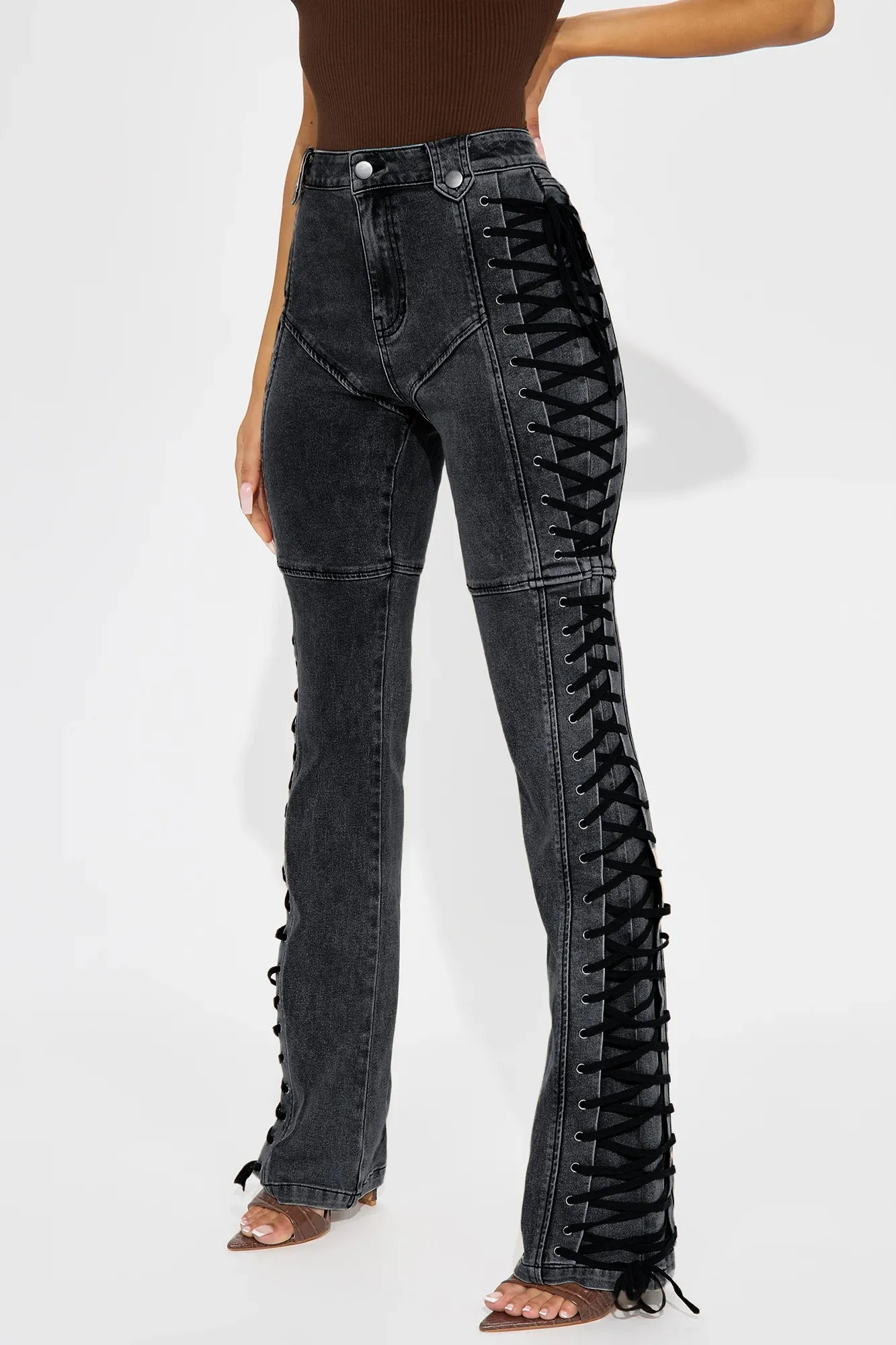 [RECTO] NOVA FLARED PANTS (BLACK) 送料込 WFHS1641-NuStretch-Kick-Flare-