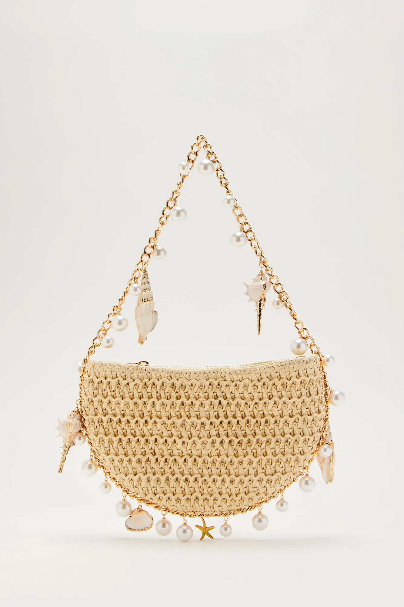 Call Me on My Shellphone Handbag - Natural/Combo sold by Fashion Nova product image thumbnail 4