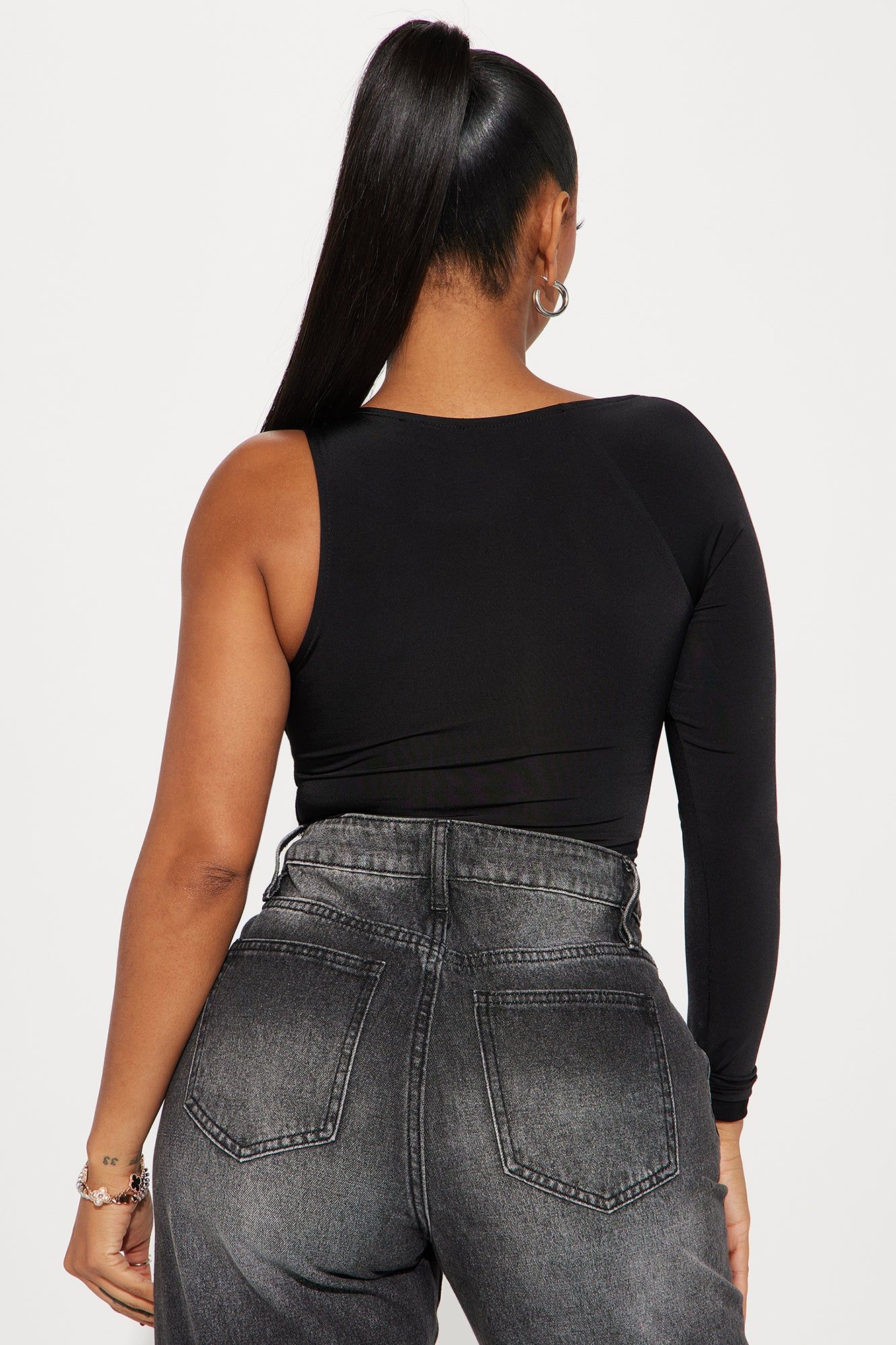 Don't Catch Feelings Bodysuit - Black sold by Fashion Nova product image thumbnail 4