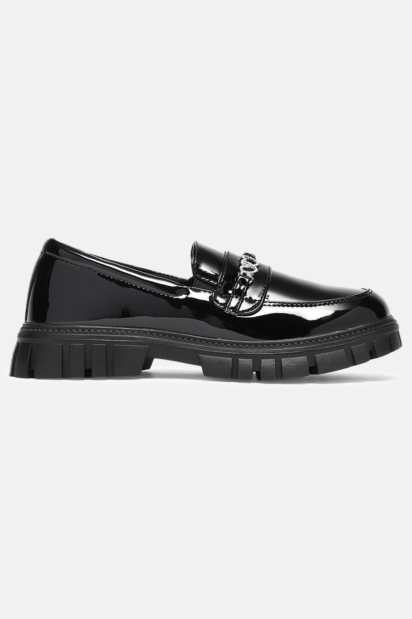 Mini Patent PU Loafers - Black sold by Fashion Nova product image thumbnail 2