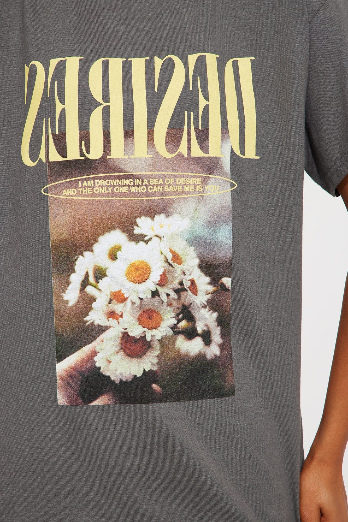 Hidden Desires Graphic Tshirt - Grey sold by Fashion Nova product image thumbnail 3