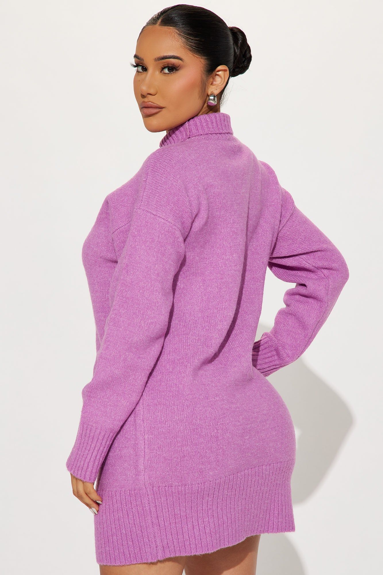 Manhattan Sweater Mini Dress - Pink sold by Fashion Nova product image thumbnail 3