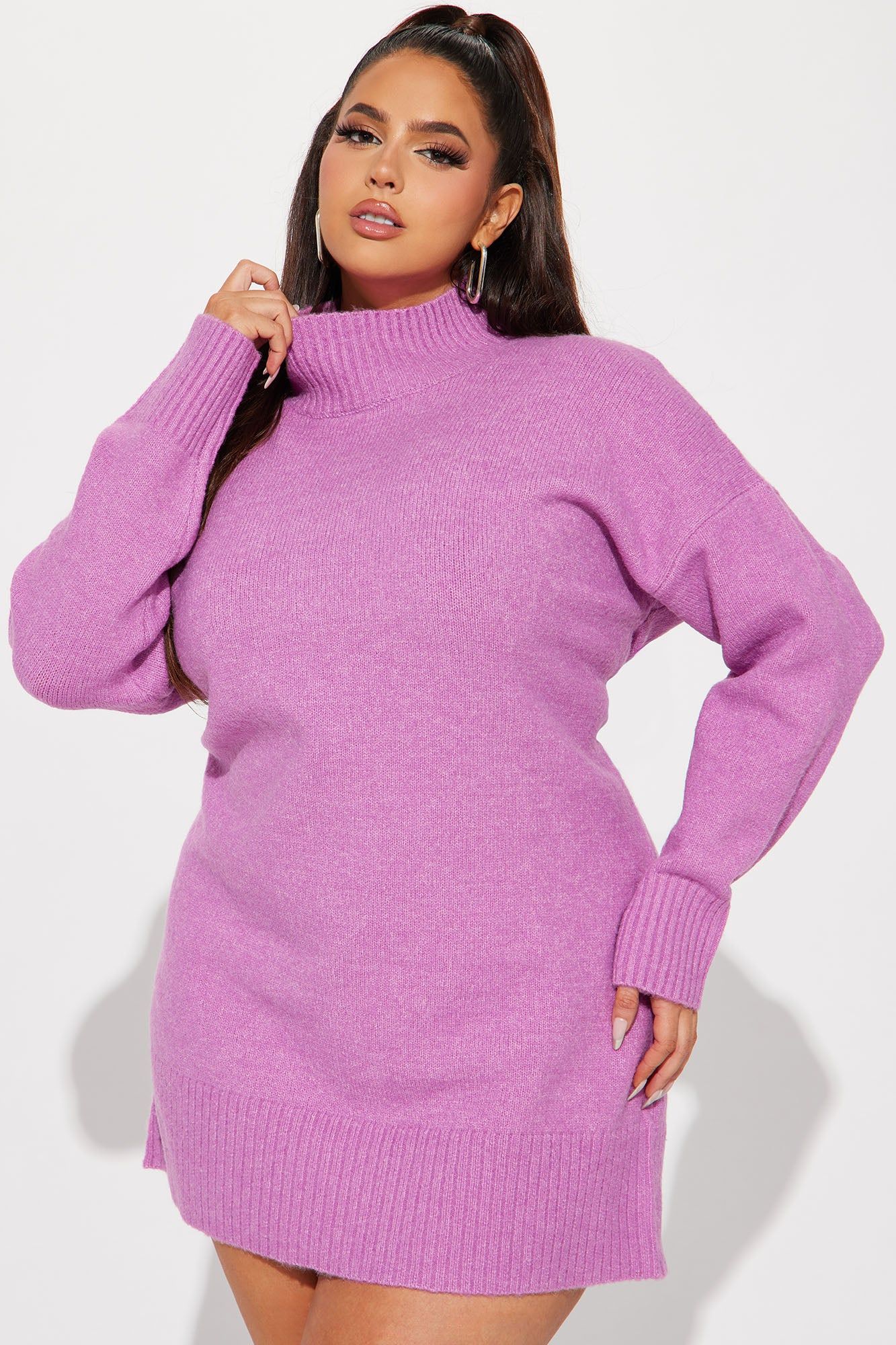 Manhattan Sweater Mini Dress - Pink sold by Fashion Nova product image thumbnail 4