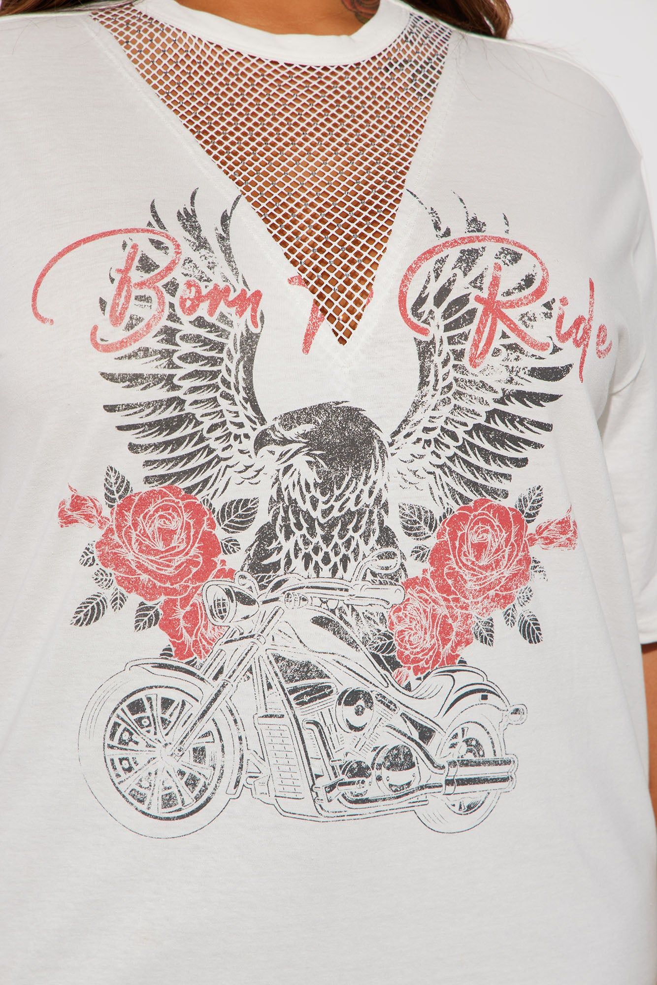 Born To Ride Graphic Tee - Ivory sold by Fashion Nova product image thumbnail 7