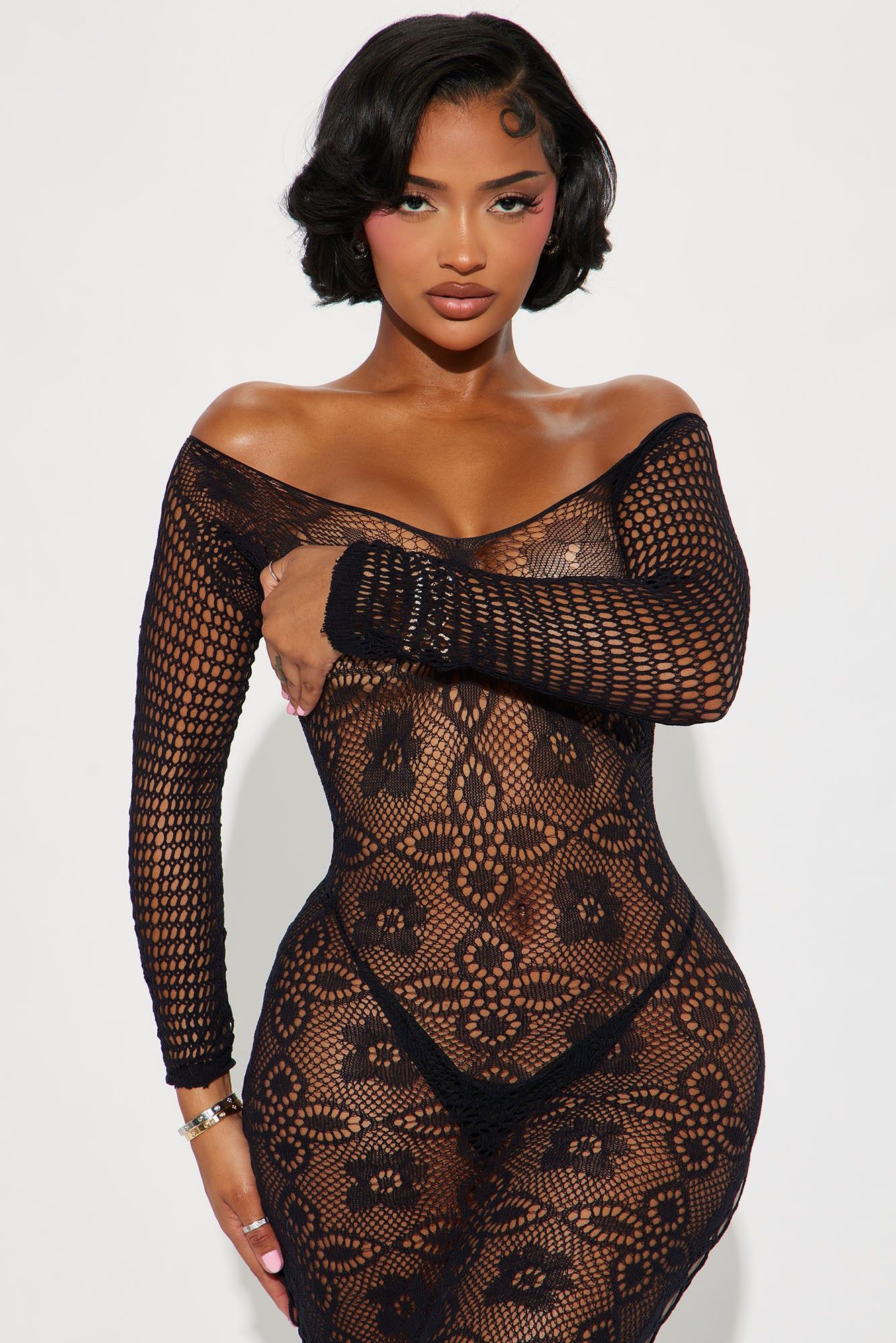 After Last Night Bodystocking Dress - Black sold by Fashion Nova product image thumbnail 2