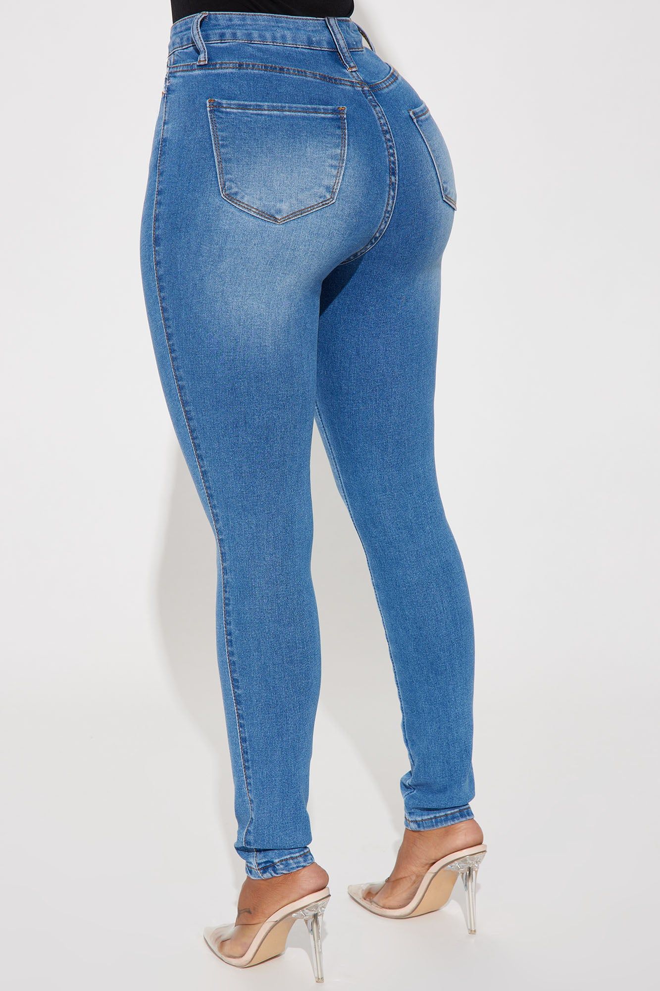 Main Motive Stretch Skinny Jeans - Medium Wash sold by Fashion Nova product image thumbnail 4