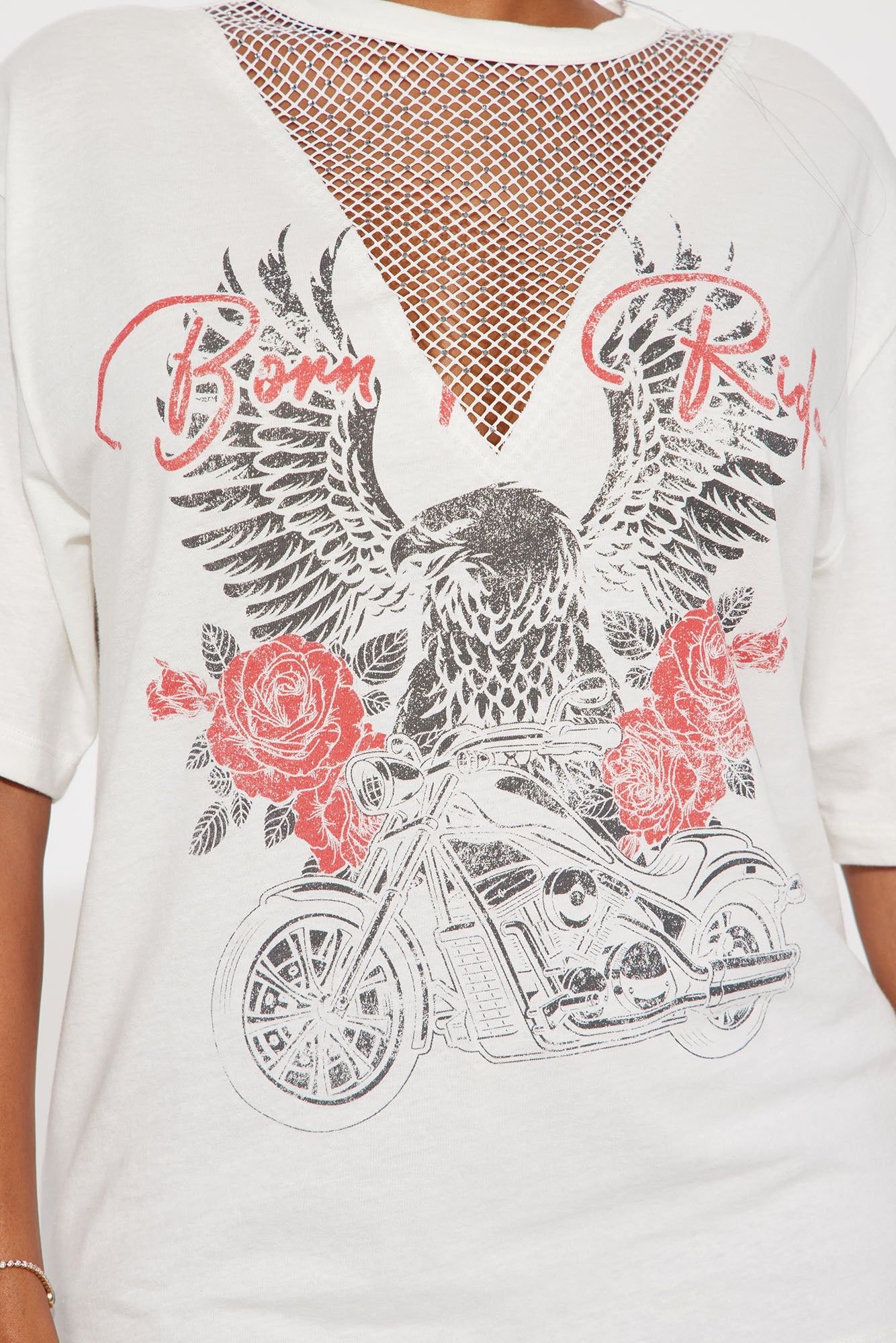 Born To Ride Graphic Tee - Ivory sold by Fashion Nova product image thumbnail 3