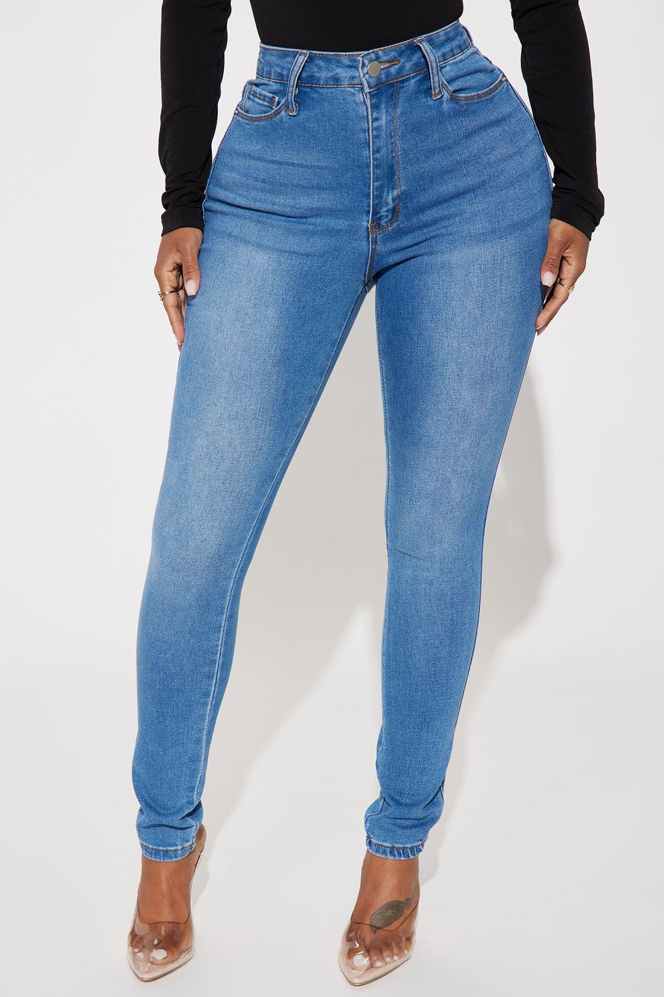 Main Motive Stretch Skinny Jeans - Medium Wash sold by Fashion Nova product image thumbnail 2
