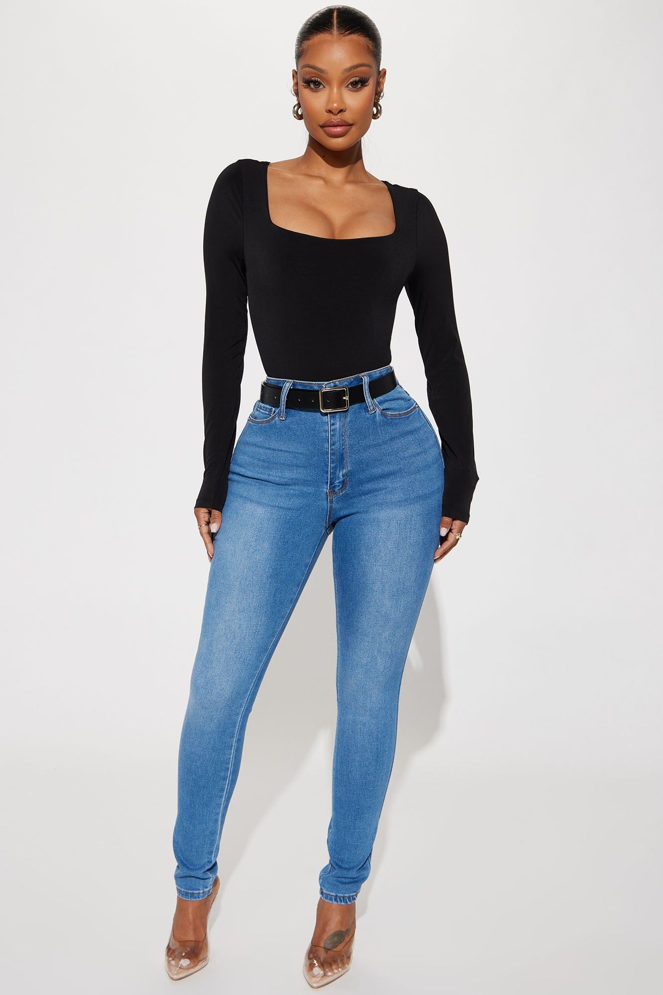 Main Motive Stretch Skinny Jeans - Medium Wash sold by Fashion Nova