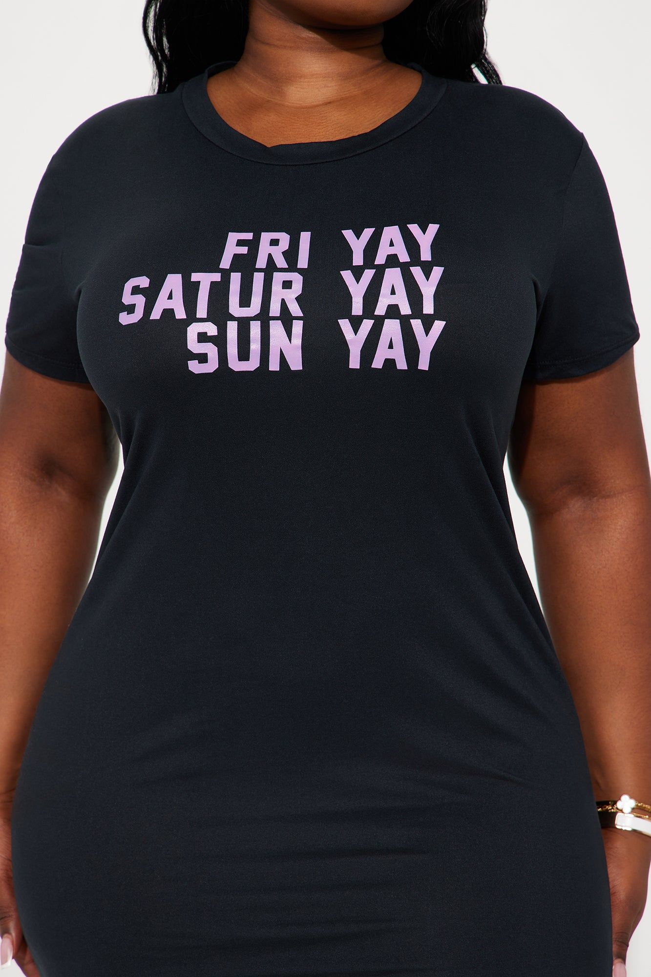 Weekend Ready PJ Sleep Shirt - Black sold by Fashion Nova product image thumbnail 7
