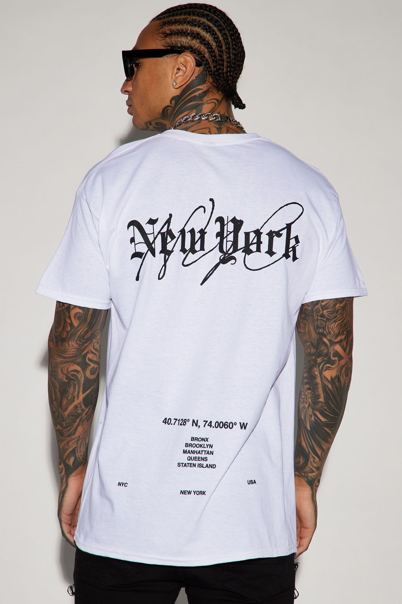 Authentic NYC Short Sleeve Tee - White sold by Fashion Nova