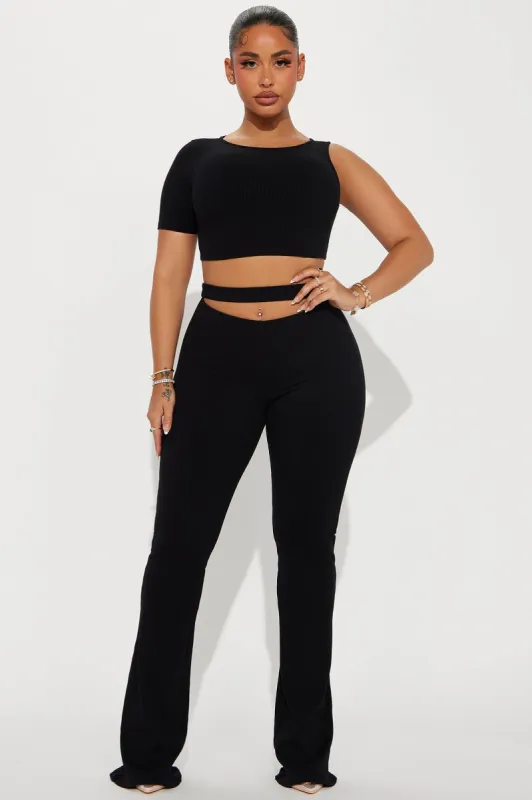 Lana Snatched Pant Set - Black sold by Fashion Nova