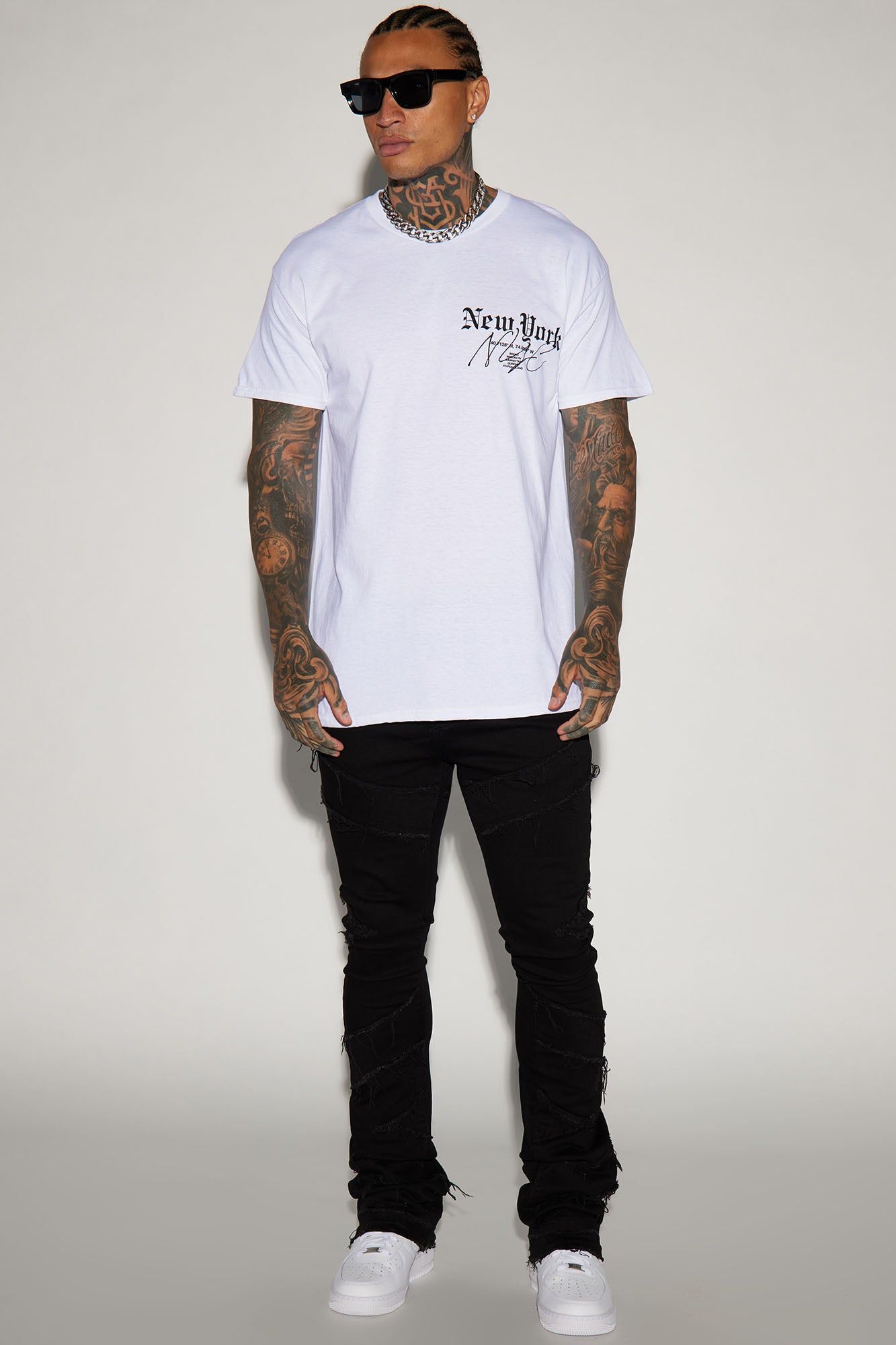 Authentic NYC Short Sleeve Tee - White sold by Fashion Nova product image thumbnail 2