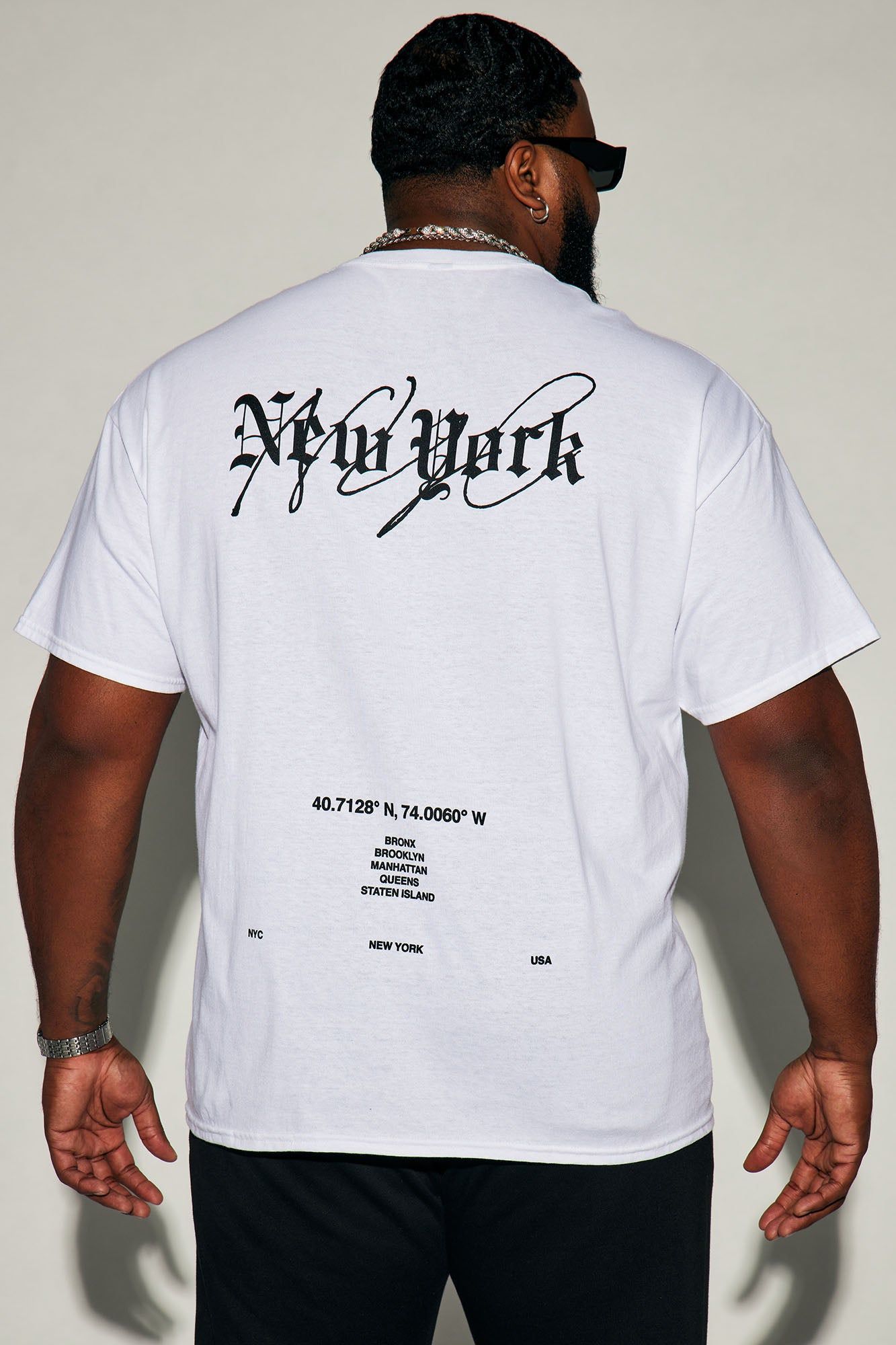 Authentic NYC Short Sleeve Tee - White sold by Fashion Nova product image thumbnail 5