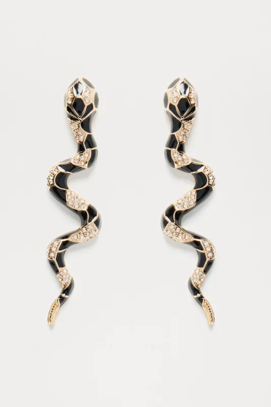 Venomous Bite Earrings - Gold sold by Fashion Nova