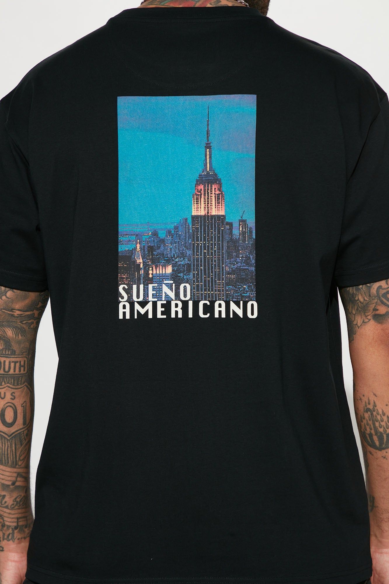 American Dream Short Sleeve Tee - Black sold by Fashion Nova product image thumbnail 6