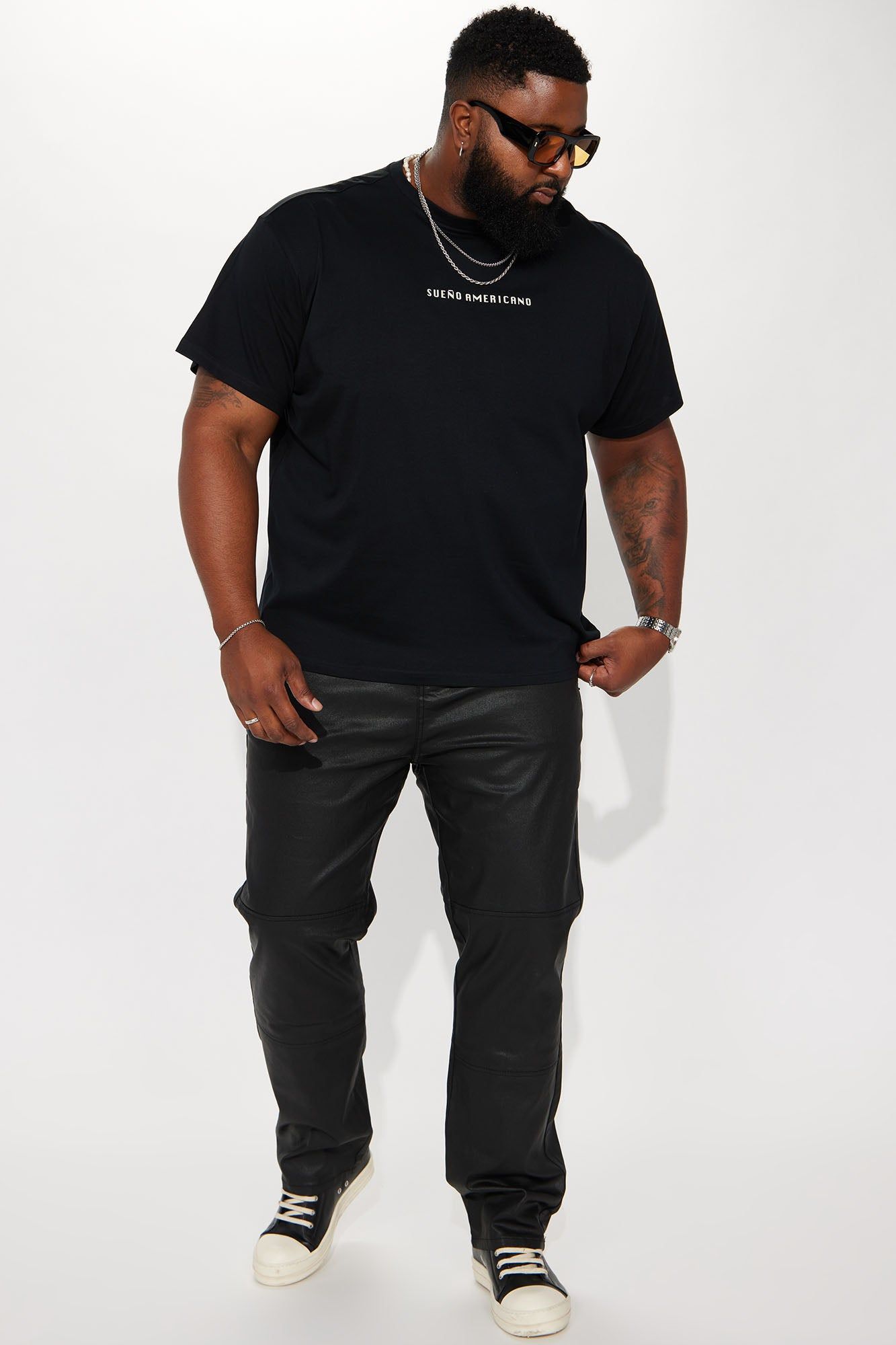 American Dream Short Sleeve Tee - Black sold by Fashion Nova product image thumbnail 7