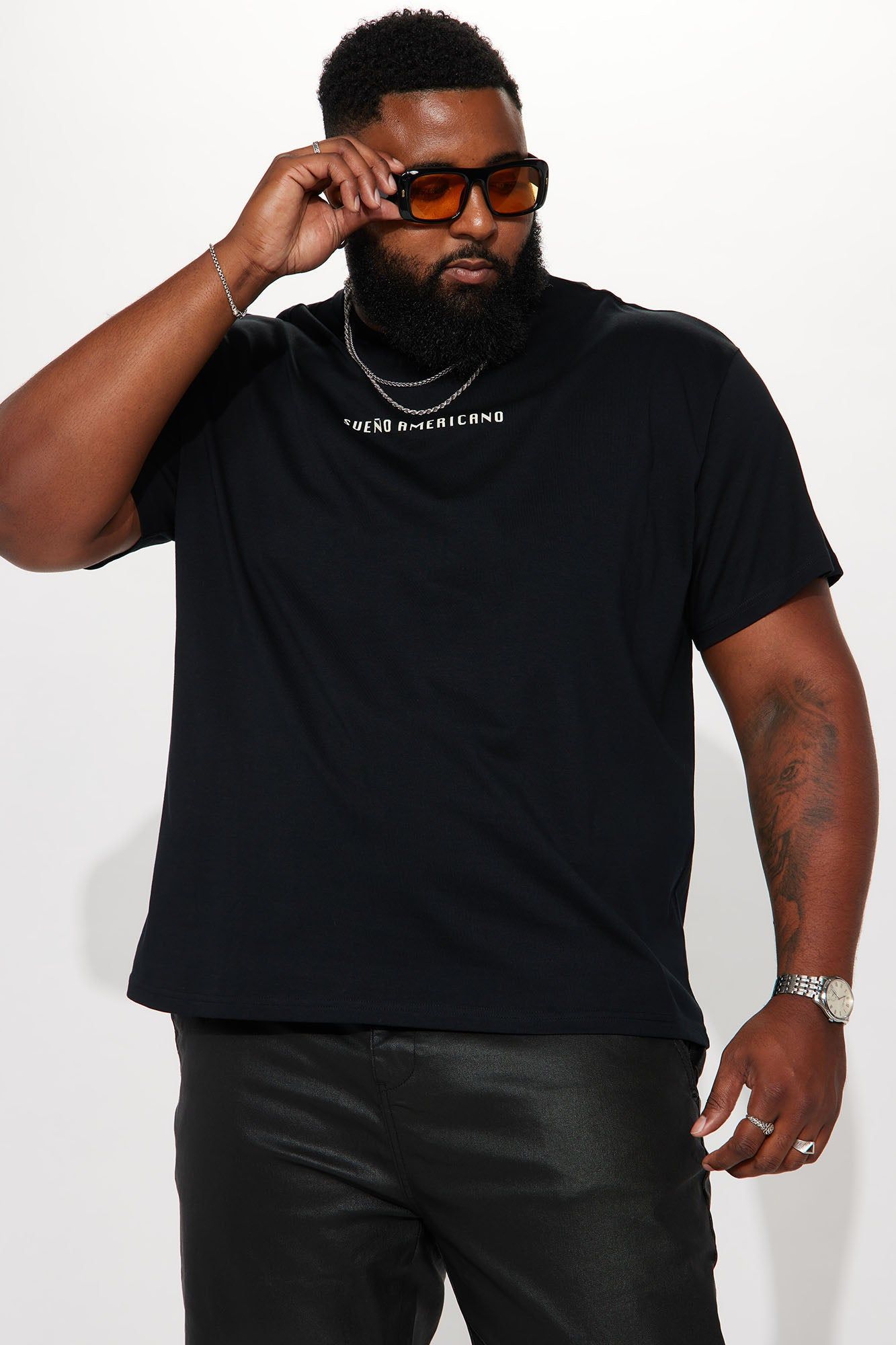 American Dream Short Sleeve Tee - Black sold by Fashion Nova product image thumbnail 8