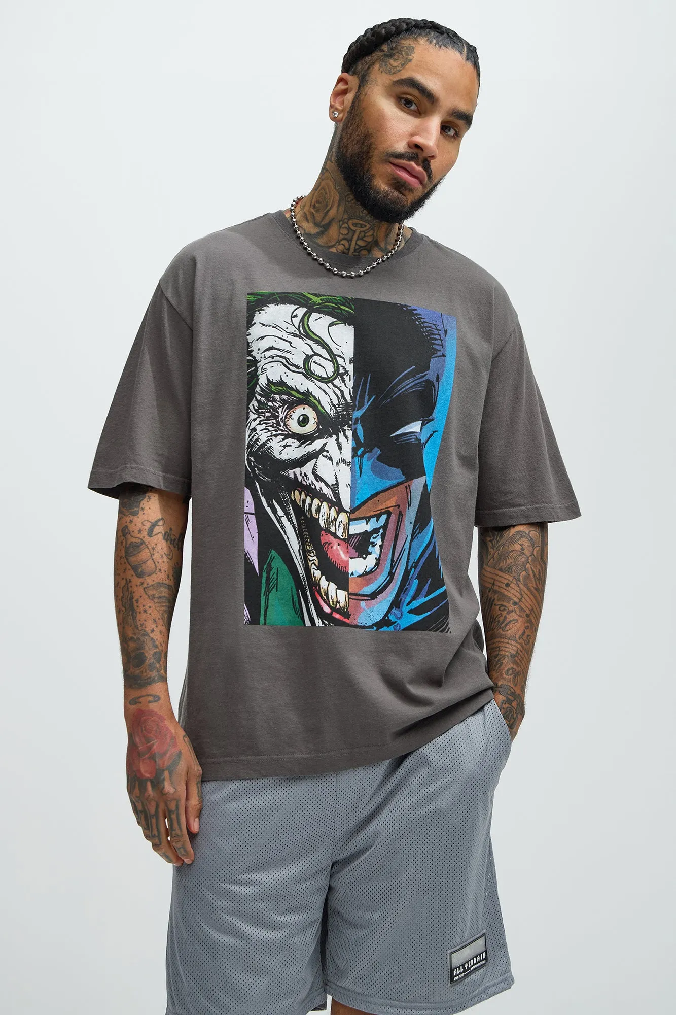 Joker Vs Batman Insanity Short Sleeve Tee - Black sold by Fashion Nova