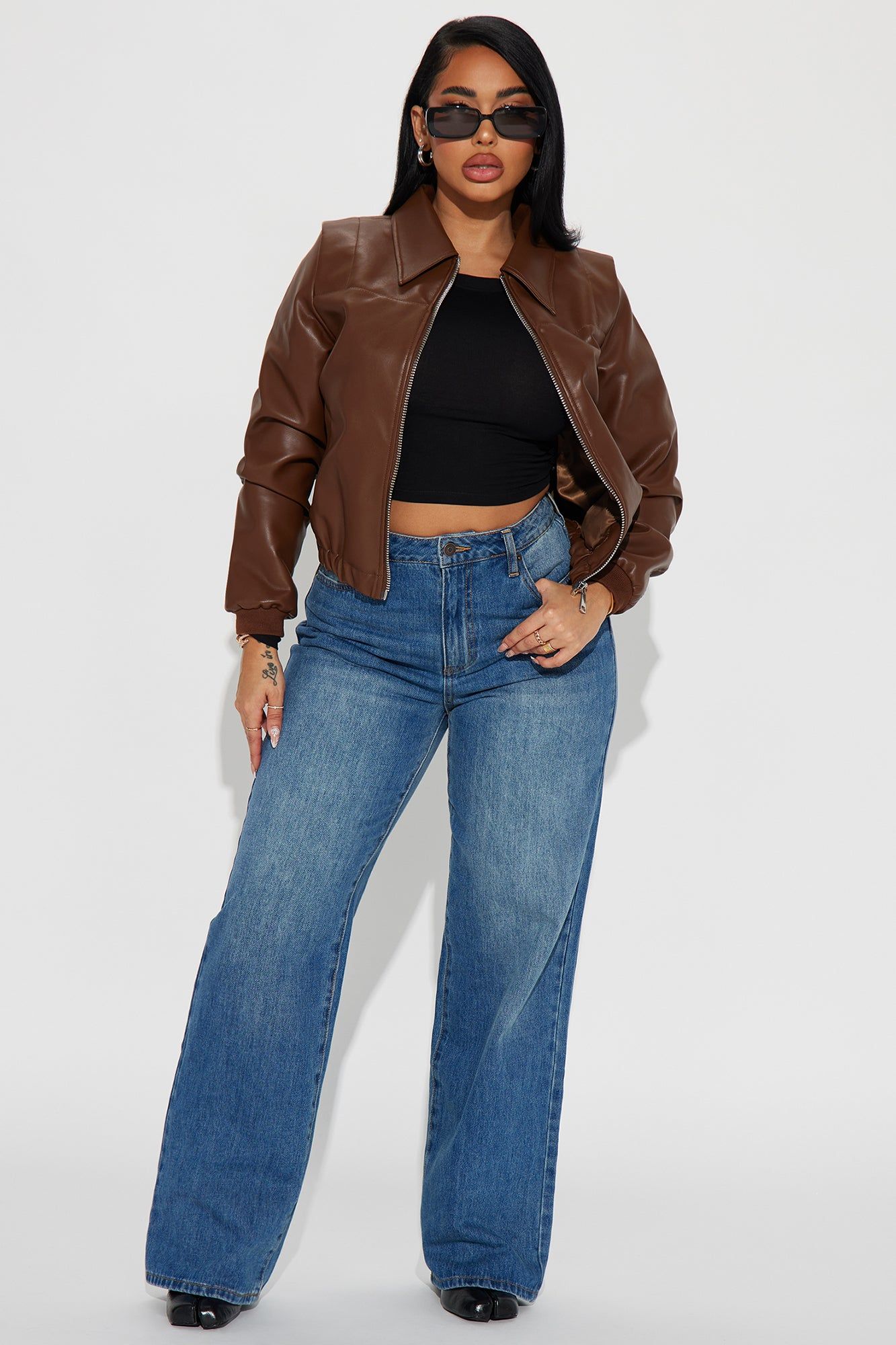 All Seasons Bomber Jacket - Chocolate sold by Fashion Nova product image thumbnail 2