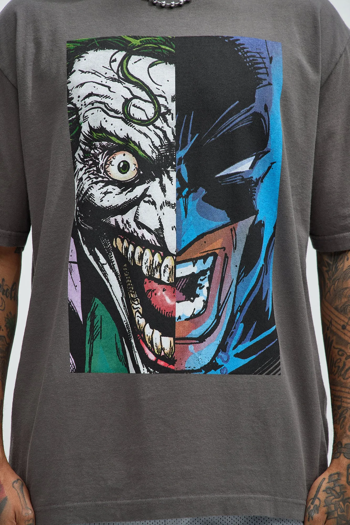 Joker Vs Batman Insanity Short Sleeve Tee - Black sold by Fashion Nova product image thumbnail 2
