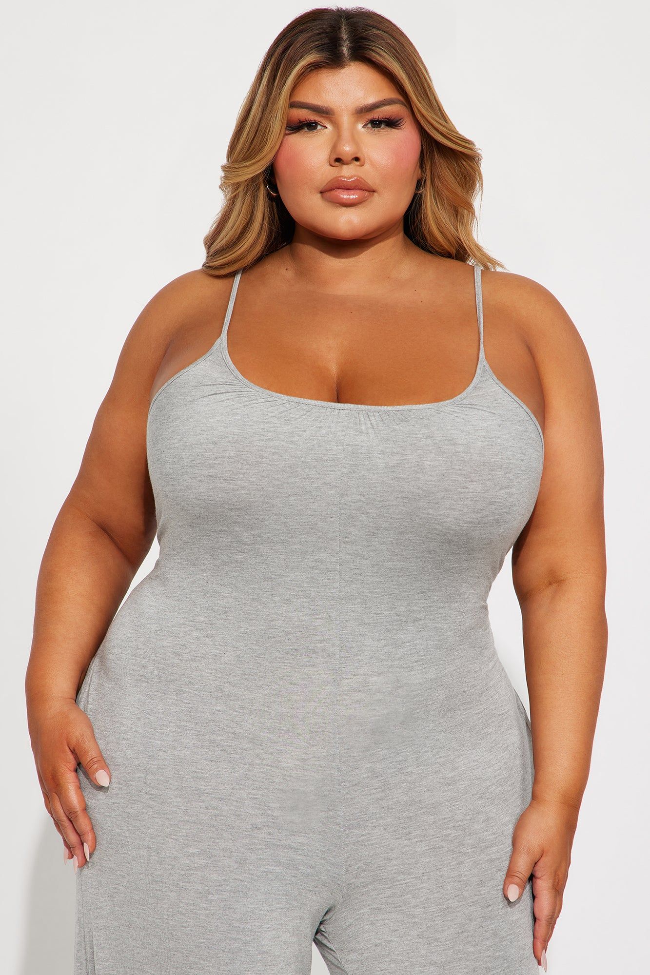 Dare To Dream Jumpsuit - Heather Grey sold by Fashion Nova product image thumbnail 5