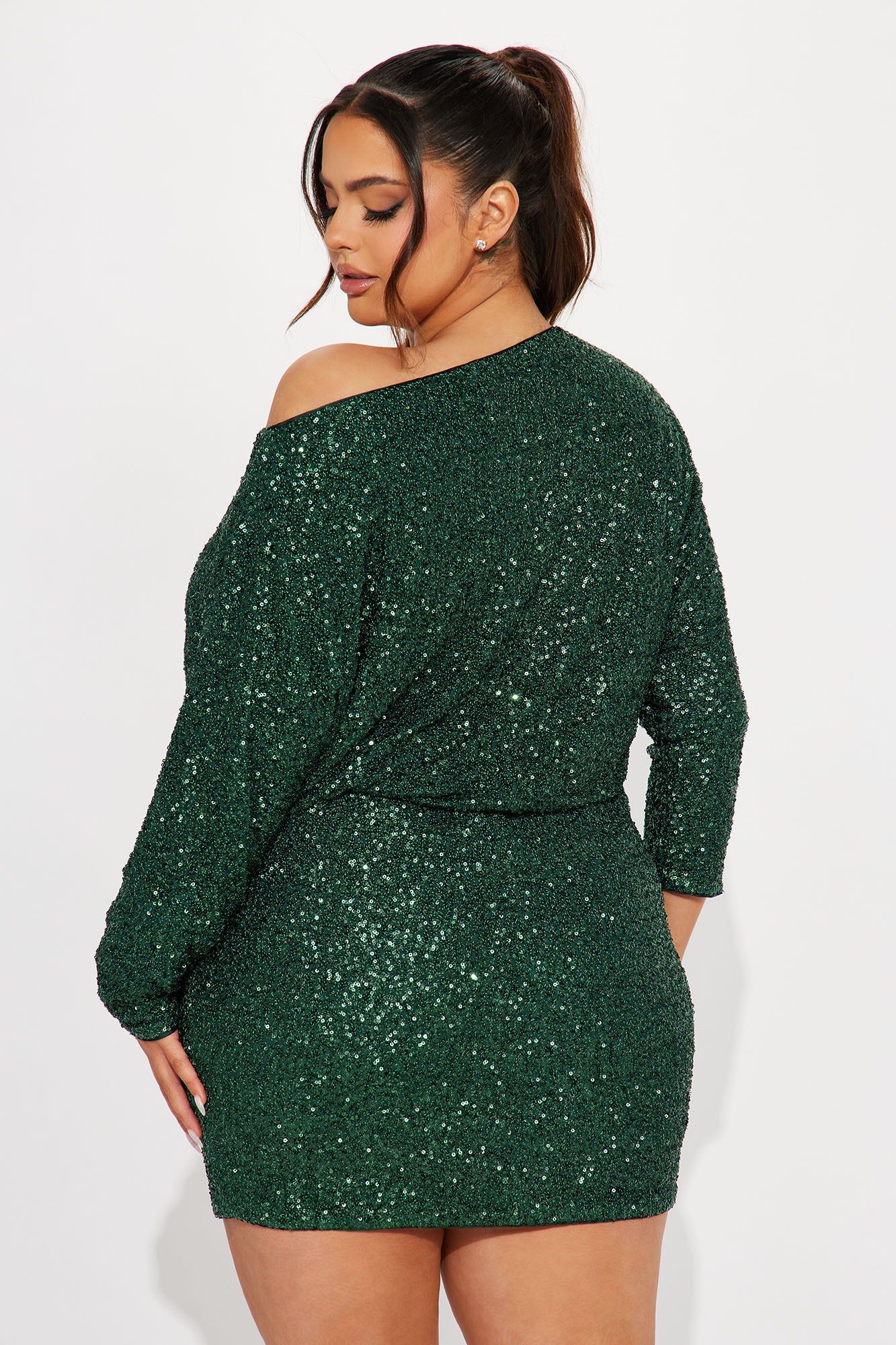 Valery Sequin Mini Dress - Hunter sold by Fashion Nova product image thumbnail 6