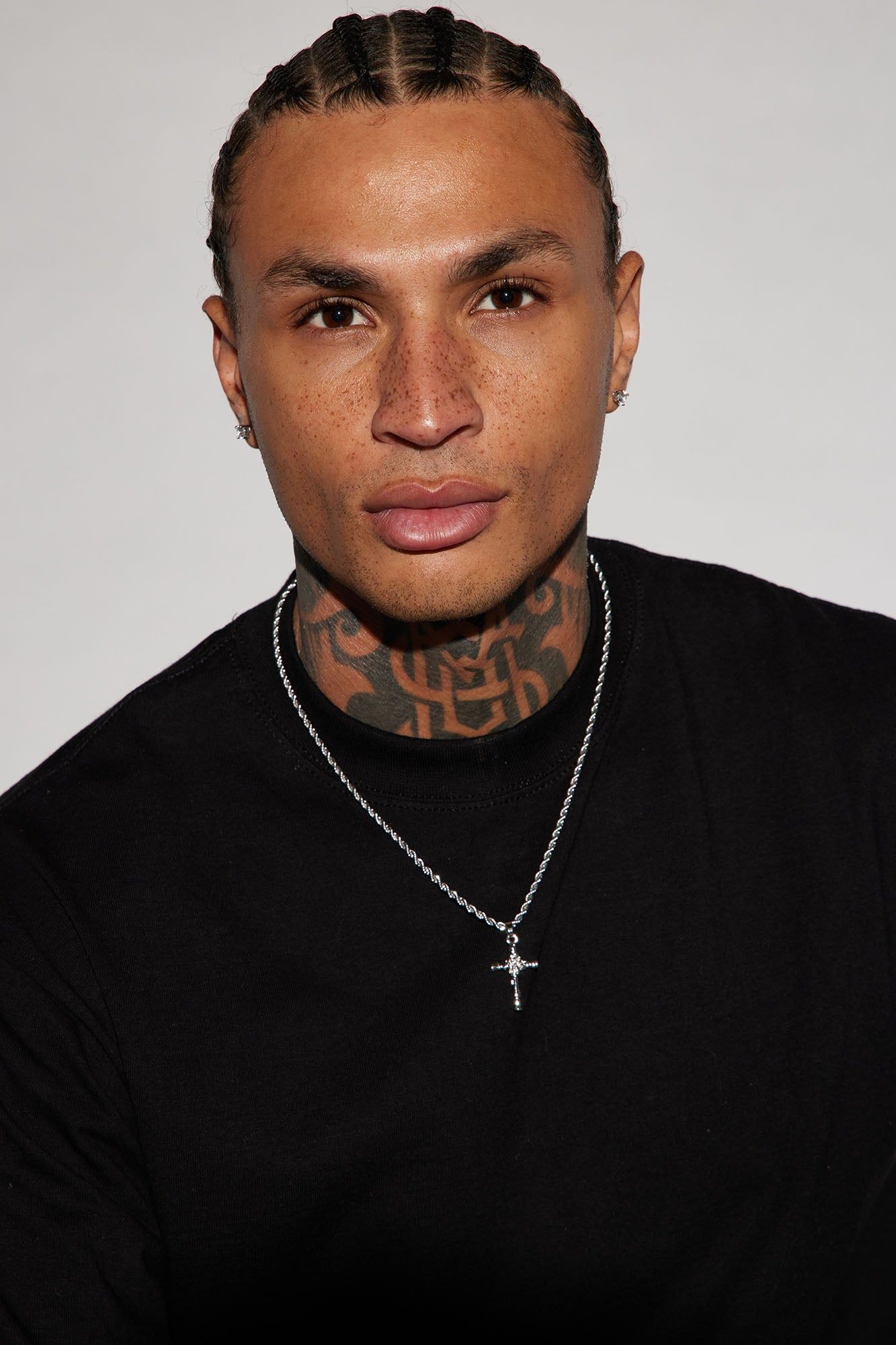 Rose Cross Pendant Chain Necklace - Silver sold by Fashion Nova product image thumbnail 2