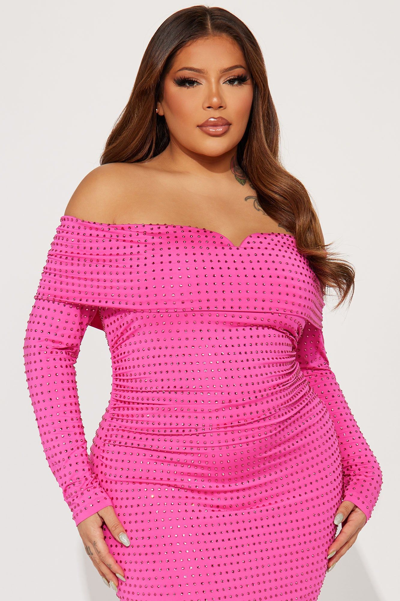 Esmeralda Embellished Gown - Hot Pink sold by Fashion Nova product image thumbnail 5