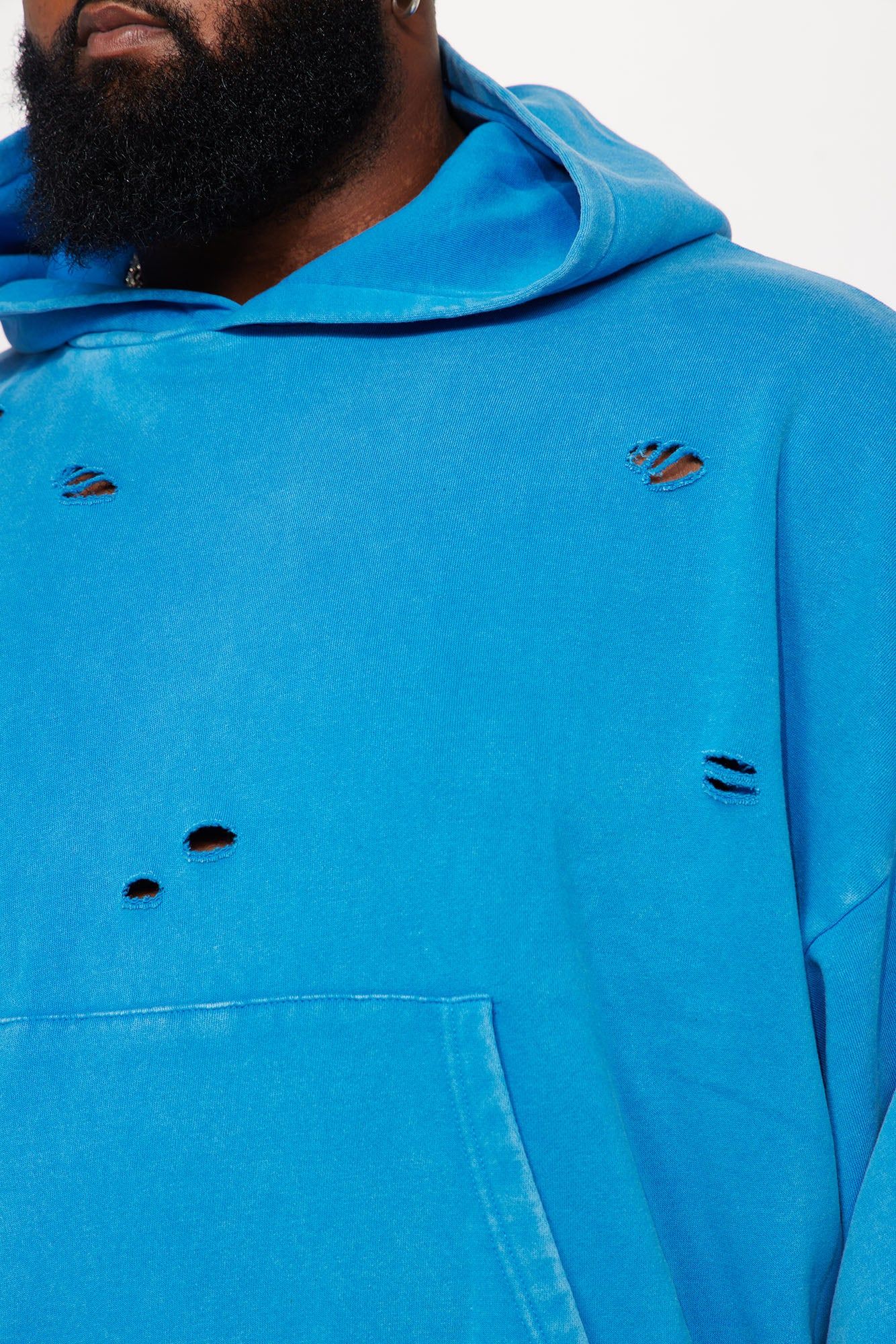 Tyson Ride It Out Oversize Hoodie - Blue sold by Fashion Nova product image thumbnail 6