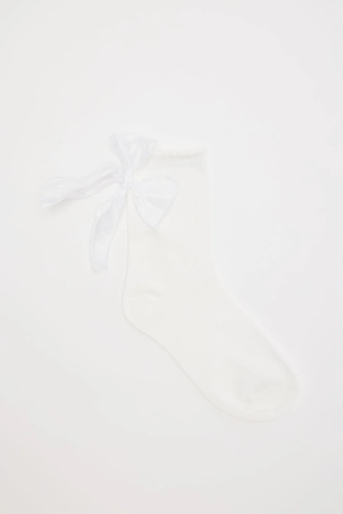 Bow Bye Socks - White sold by Fashion Nova product image thumbnail 2