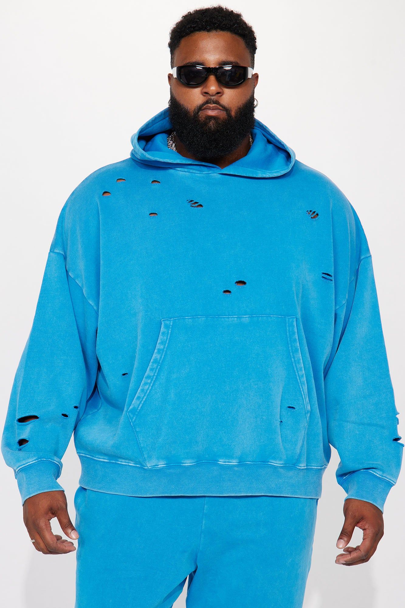 Tyson Ride It Out Oversize Hoodie - Blue sold by Fashion Nova product image thumbnail 2
