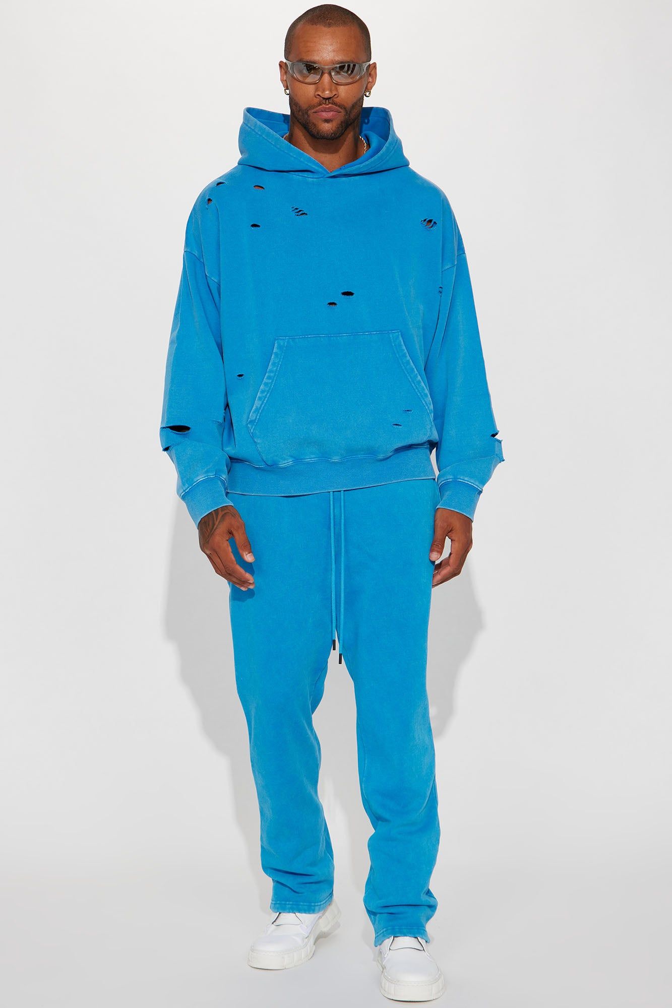 Tyson Ride It Out Oversize Hoodie - Blue sold by Fashion Nova product image thumbnail 3