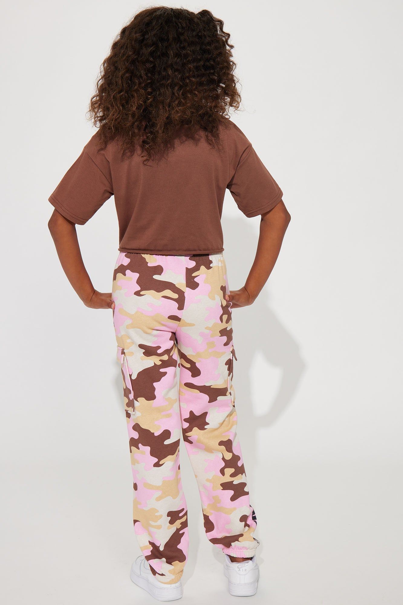 Mini Barbie Soldier Jogger Set - Brown sold by Fashion Nova product image thumbnail 3