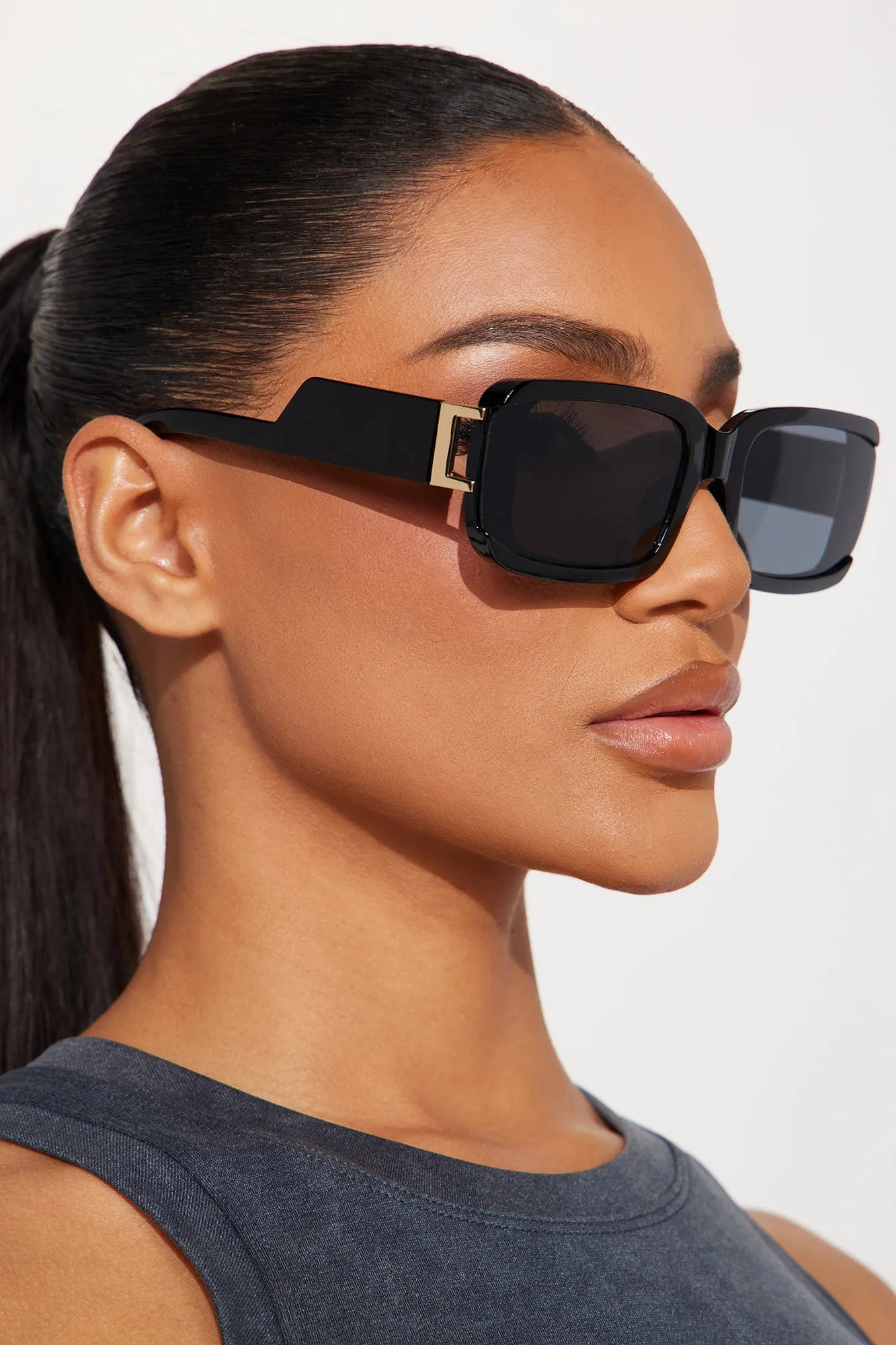 Close The Blinds Sunglasses - Black sold by Fashion Nova product image thumbnail 2