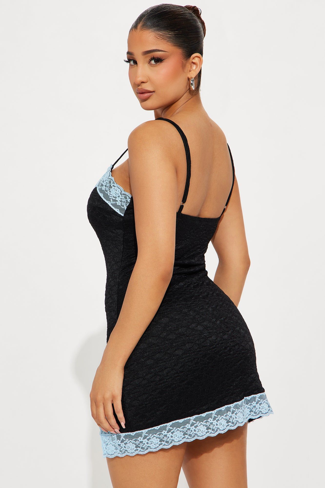 Scarlette Lace Mini Dress - Black/combo sold by Fashion Nova product image thumbnail 2