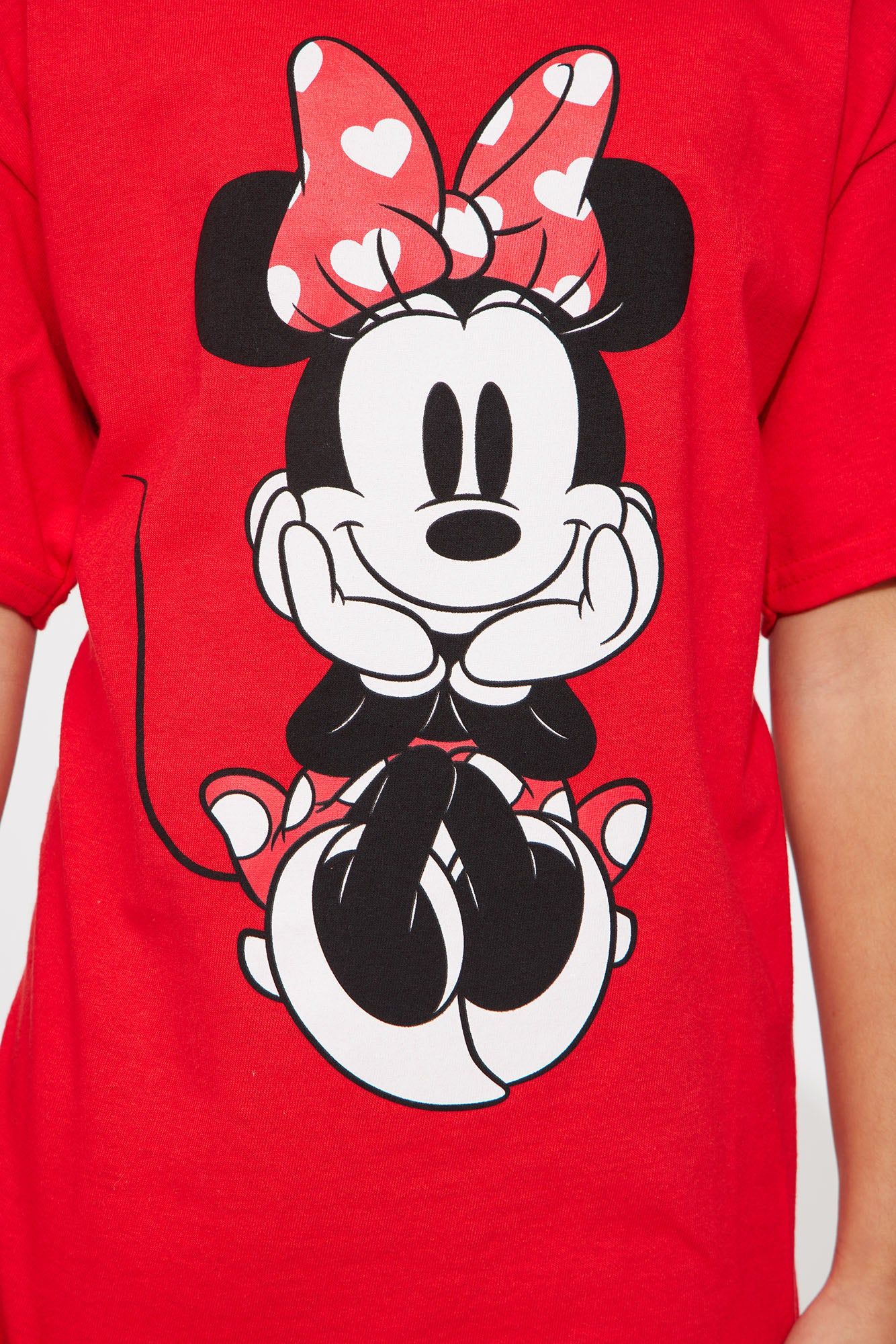 Mini Sitting Pretty Minnie Mouse Tshirt - Red sold by Fashion Nova product image thumbnail 3
