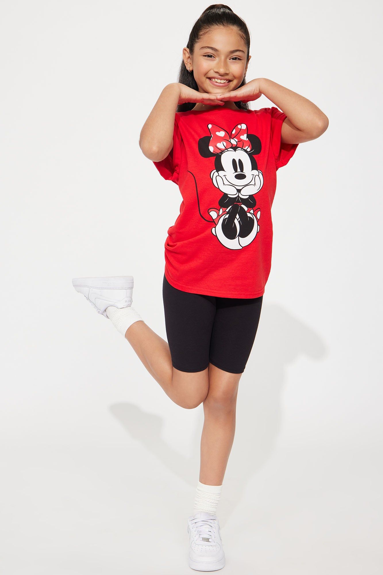 Mini Sitting Pretty Minnie Mouse Tshirt - Red sold by Fashion Nova product image thumbnail 2