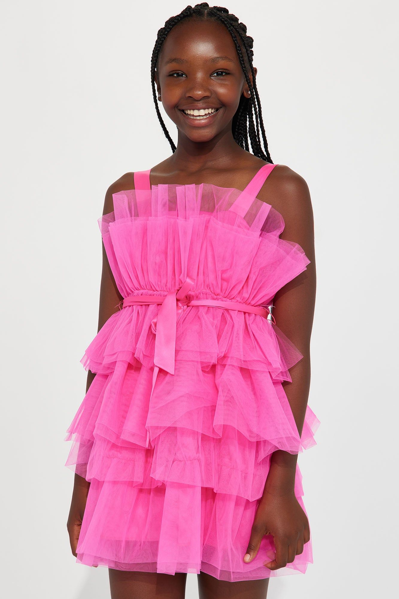 Mini Exclusive Tulle Mini Dress - Hot Pink sold by Fashion Nova product image thumbnail 2