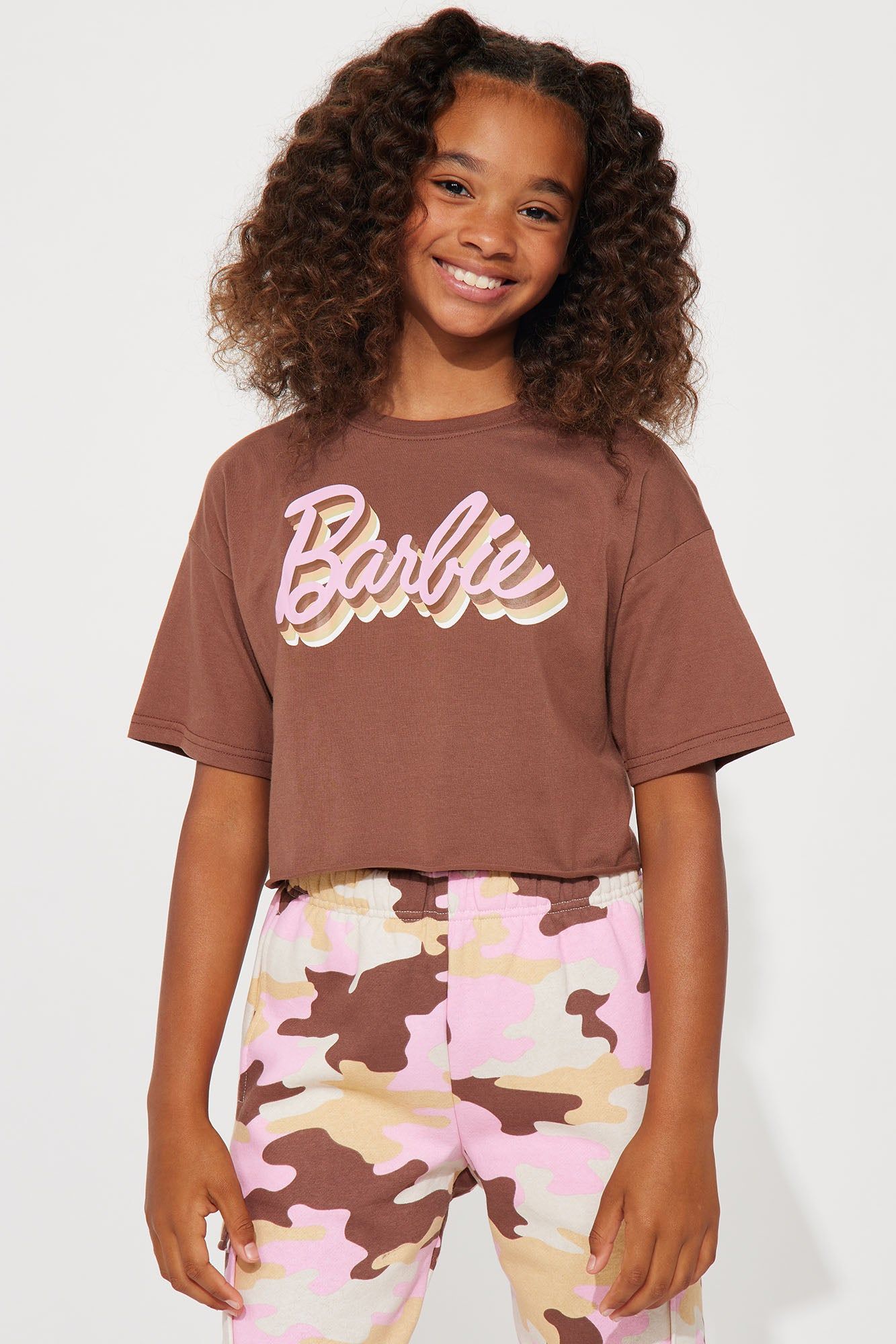 Mini Barbie Soldier Jogger Set - Brown sold by Fashion Nova product image thumbnail 2